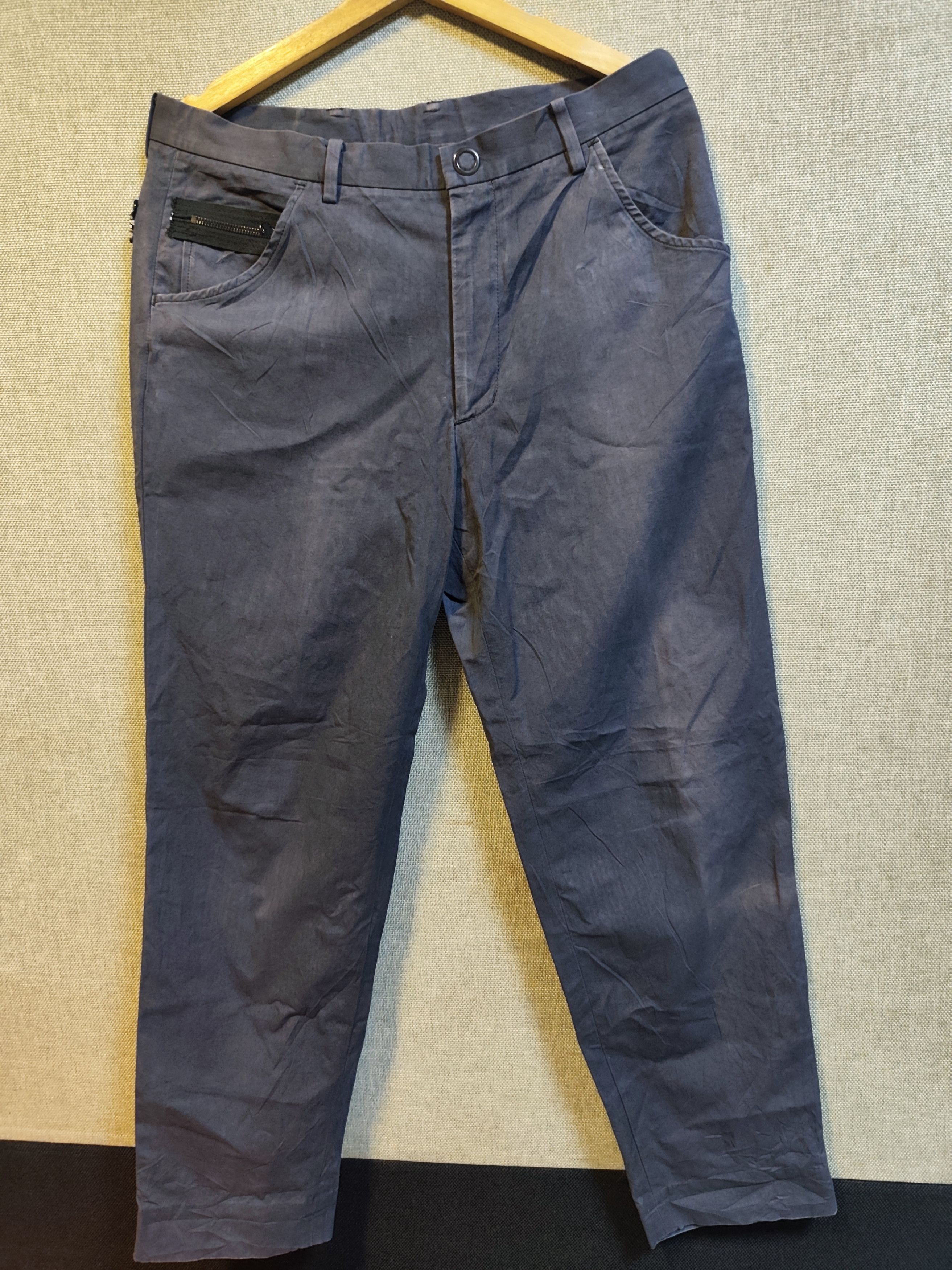 Number (N)ine SS02 Number (N)ine "Modern Age" Zip Riri Faded Pants Size US 34 / EU 50 - 2 Thumbnail
