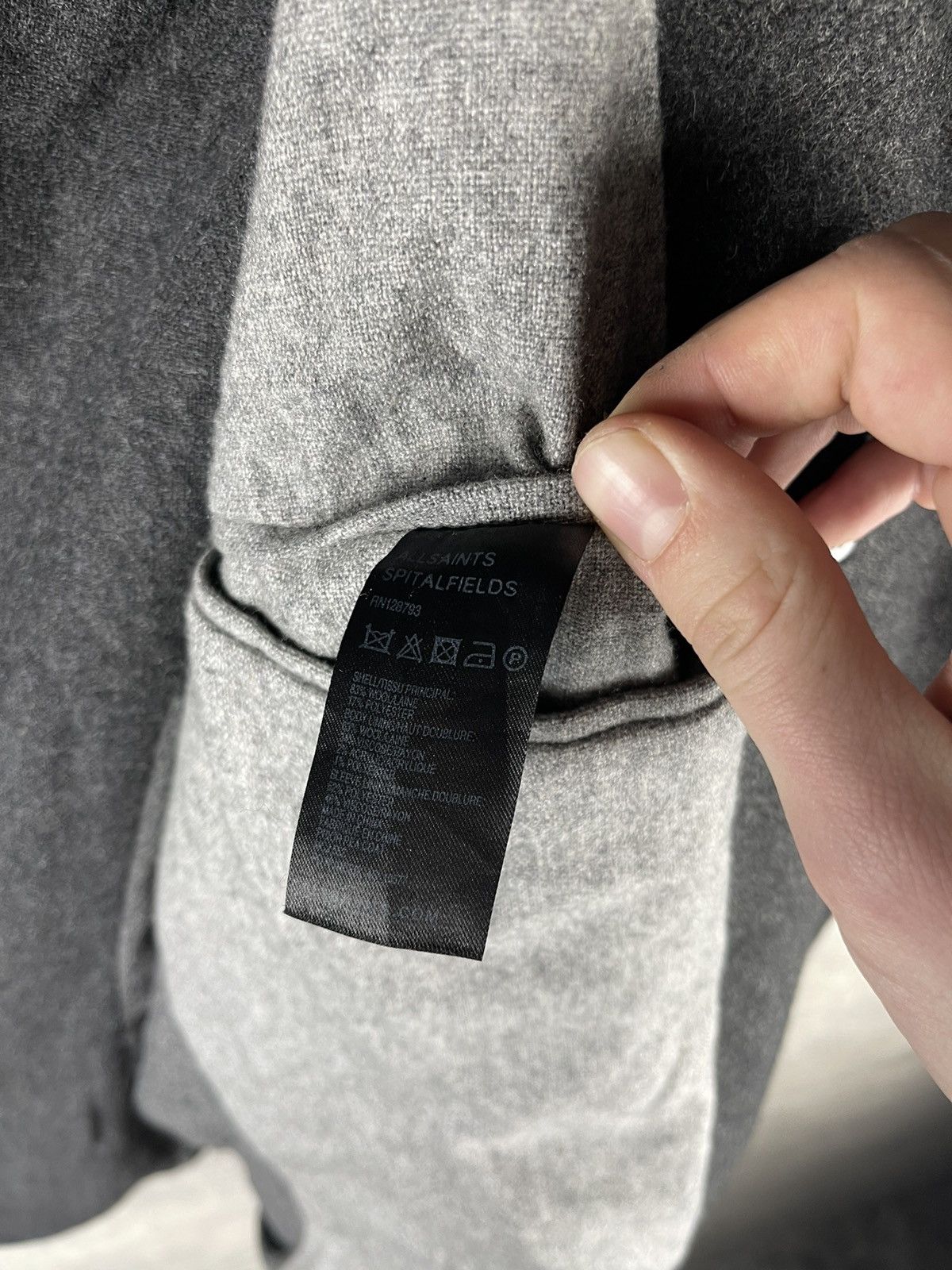 Allsaints AllSaints Spitalfields Double Breasted Wool Peacoat Jacket Size US L / EU 52-54 / 3 - 13 Thumbnail