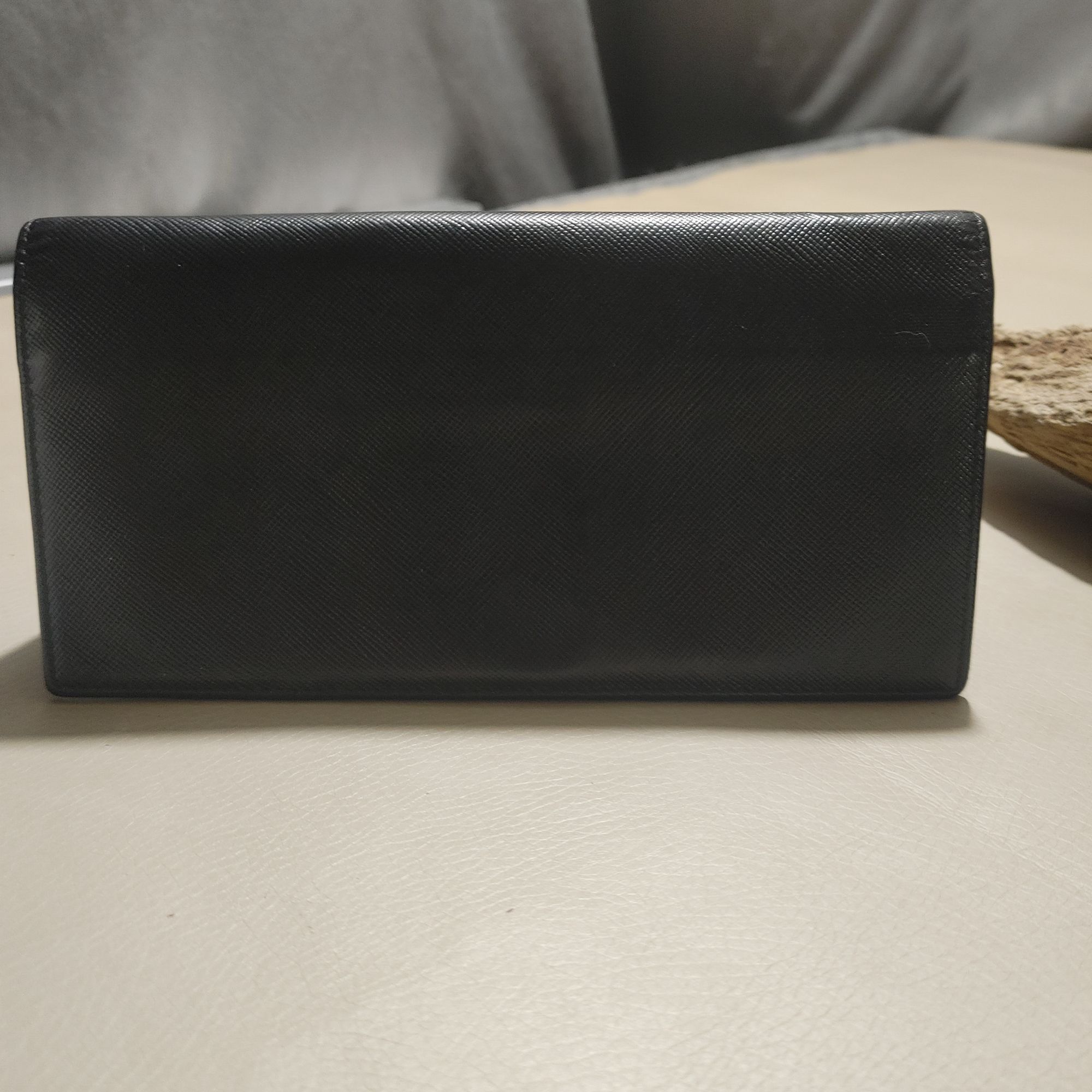 Prada Prada Wallet Milano Black Leather Vinyl Long Metal Zipper Ca Size ONE SIZE - 9 Thumbnail