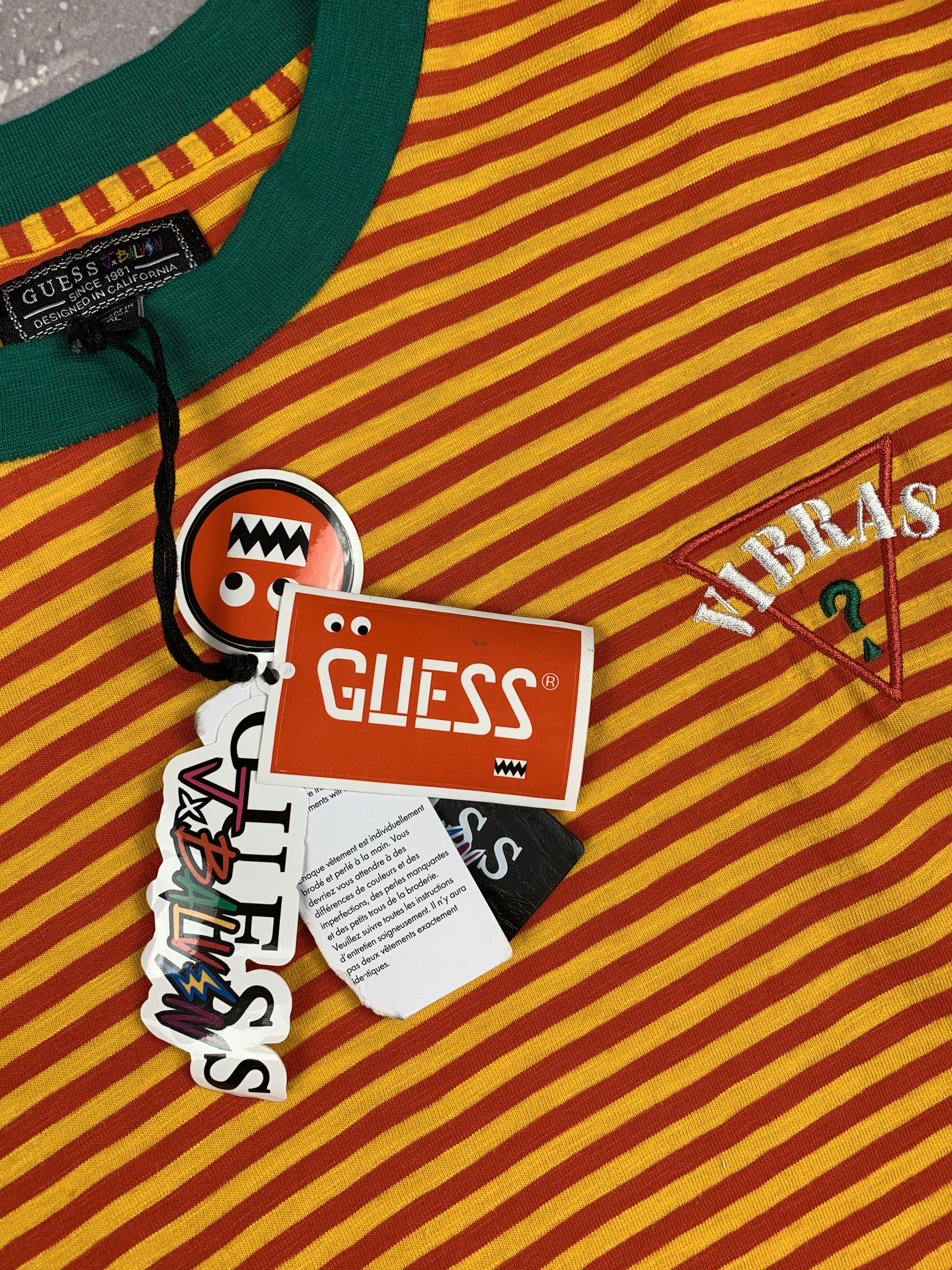 Guess × J Balvin GUESS x J Balvin Vibras Tour Striped Long Sleeve Shirt Size US XL / EU 56 / 4 - 5 Thumbnail