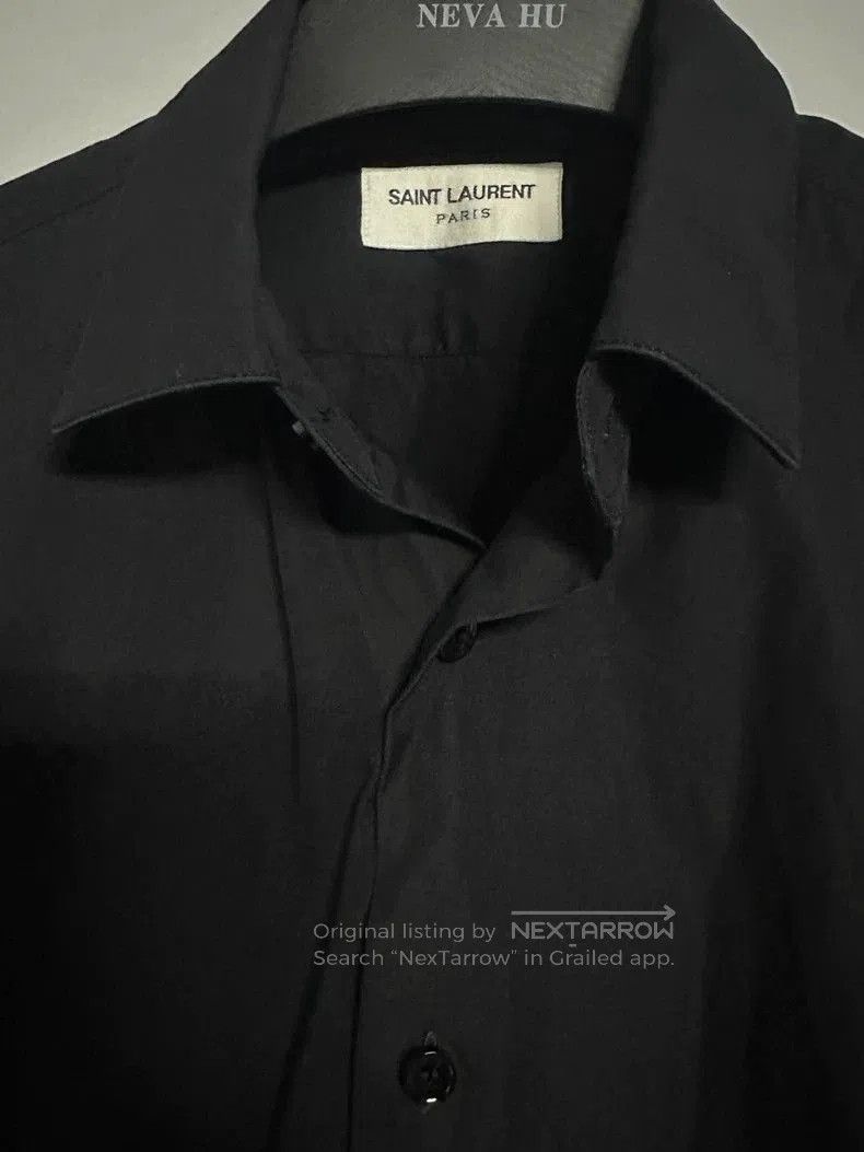 SAINT LAURENT Men's Black Shirt 38.