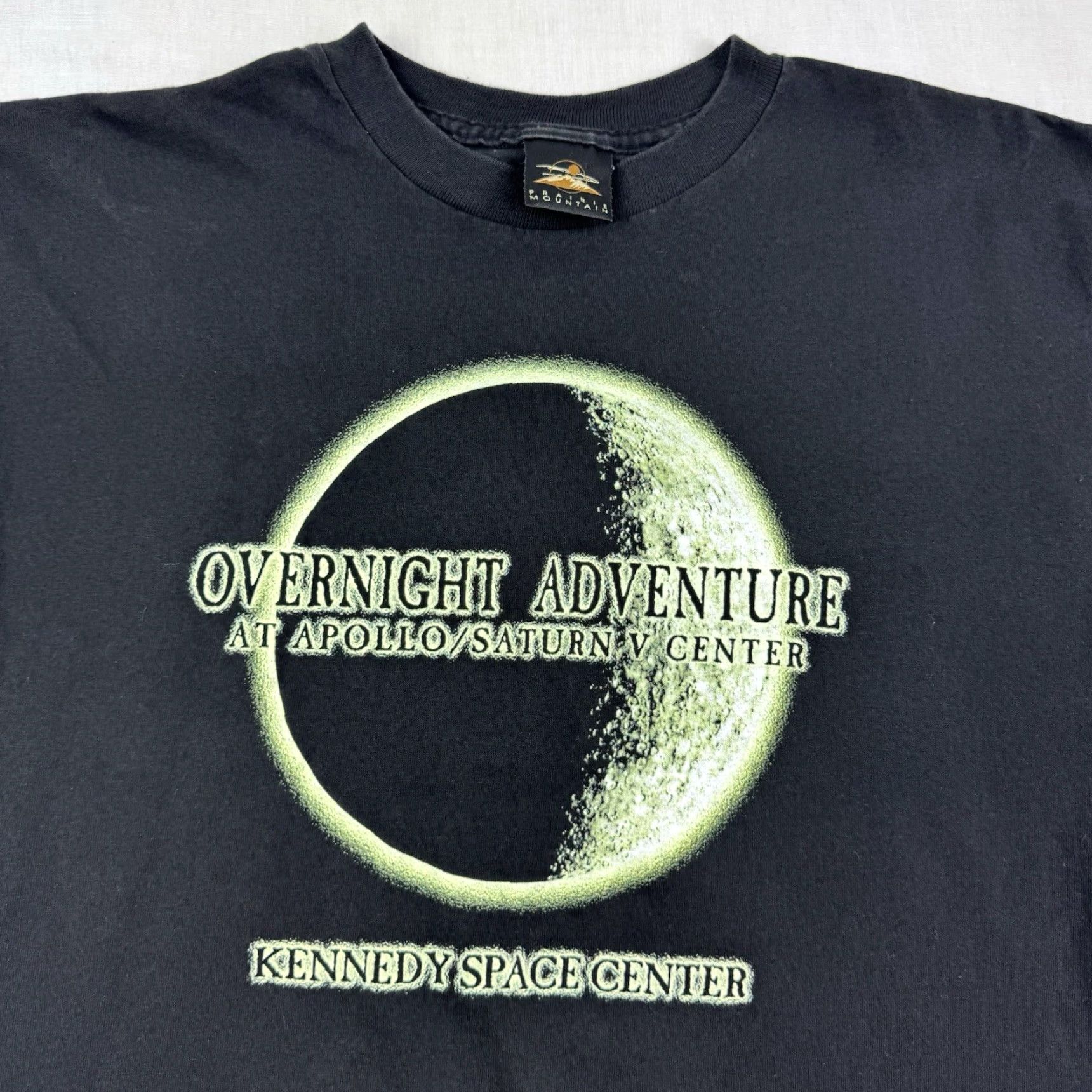 Vintage VINTAGE Kennedy Space Center T Shirt Adult Large Black Glow In The Dark 90s Space USA Mens Shirt Size US L / EU 52-54 / 3 - 3 Thumbnail
