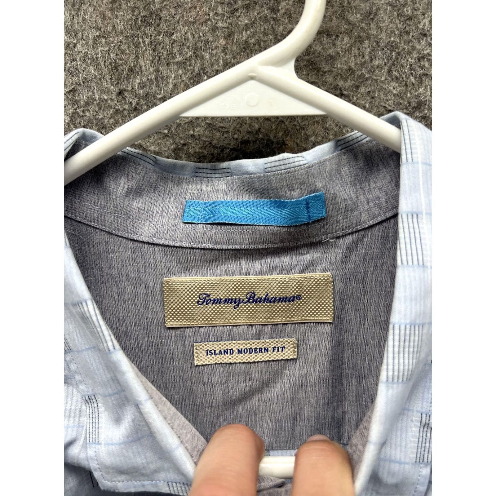 Tommy Bahama Tommy Bahama Shirt Mens 2XL Blue Long Sleeve Button Front Island Modern Fit Size US XXL / EU 58 / 5 - 2 Thumbnail