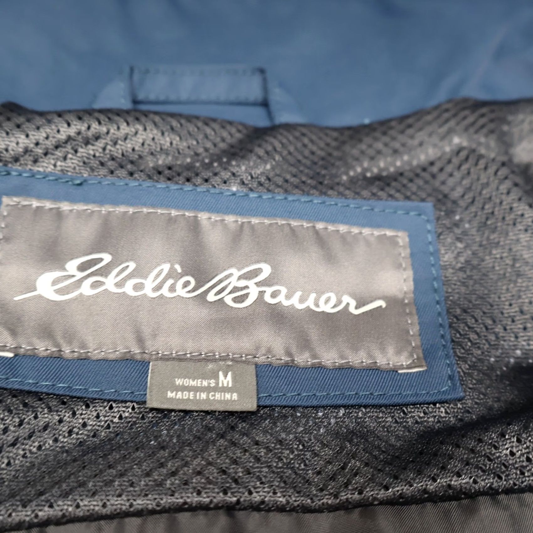 Eddie Bauer Eddie Bauer Rain Jacket Women M Blue Full Zip Wind Water Resistant Outer Shell Nylon Parka Outdoor Casual Travel Size M / US 6-8 / IT 42-44 - 6 Thumbnail