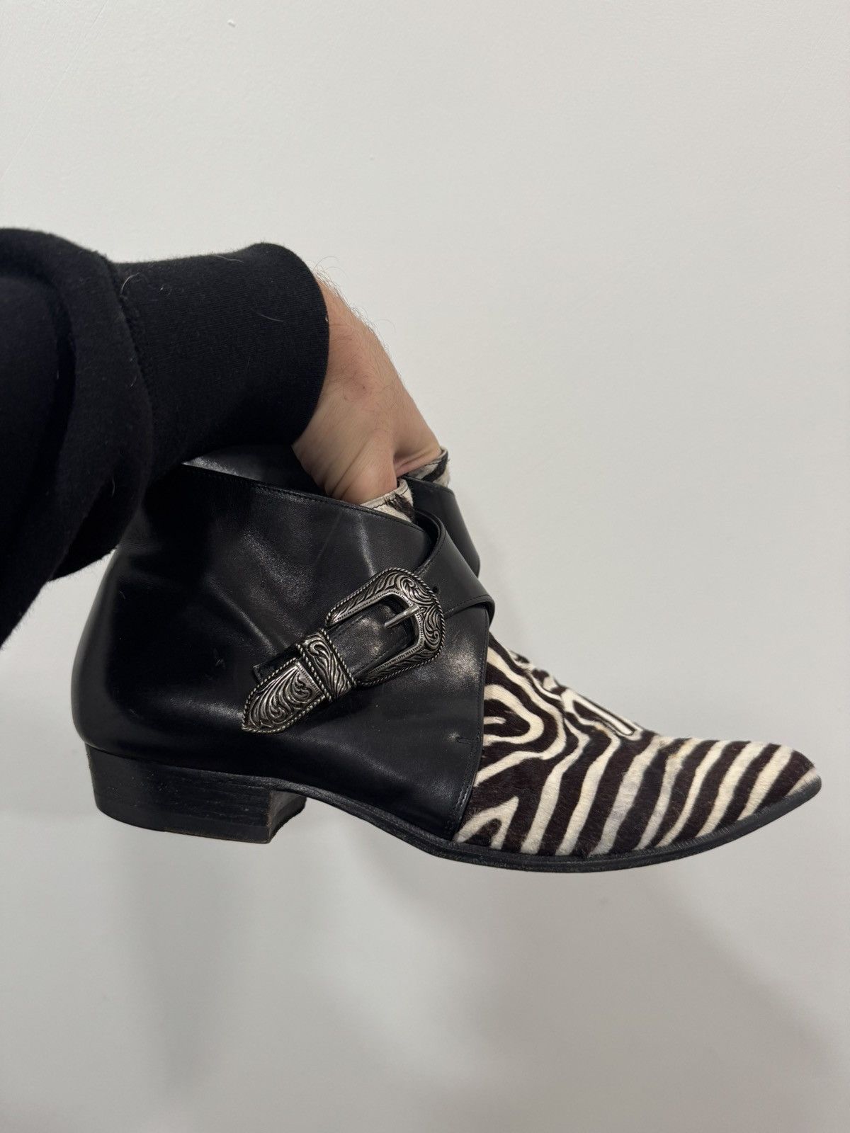 Saint Laurent Paris Hedi ss14 Zebra duckies 43 Size US 10 / EU 43 - 2 Thumbnail