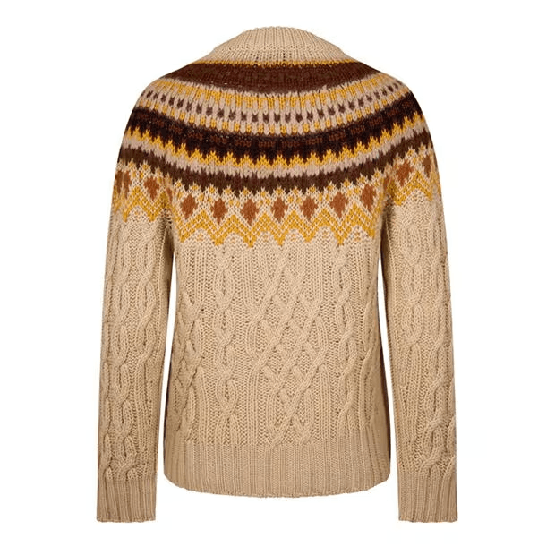 Moncler Patterned Jacquard Wool Sweater Size US L / EU 52-54 / 3 - 2 Thumbnail