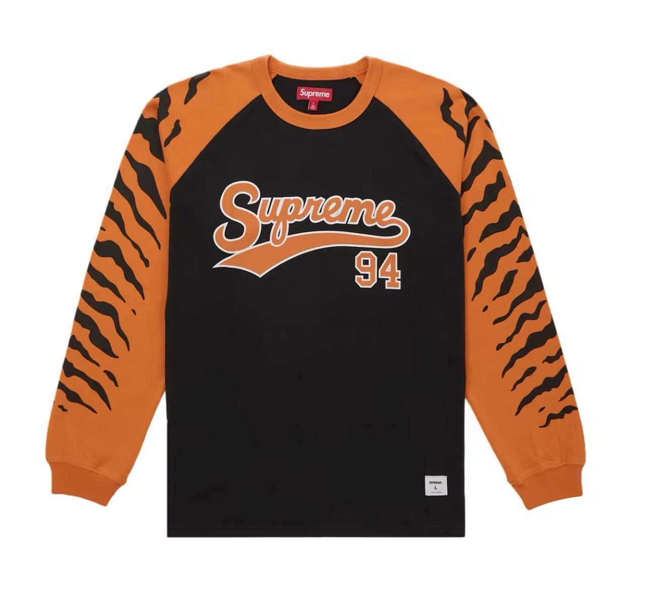 Supreme Supreme Tiger Raglan L/S Top Size US M / EU 48-50 / 2 - 4 Thumbnail
