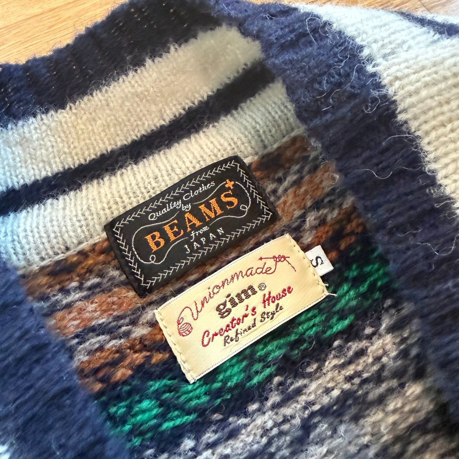 Beams Plus Beams Plus x Gim Unionmade Fair Isle Wool Sweater Vest Size US S / EU 44-46 / 1 - 5 Thumbnail