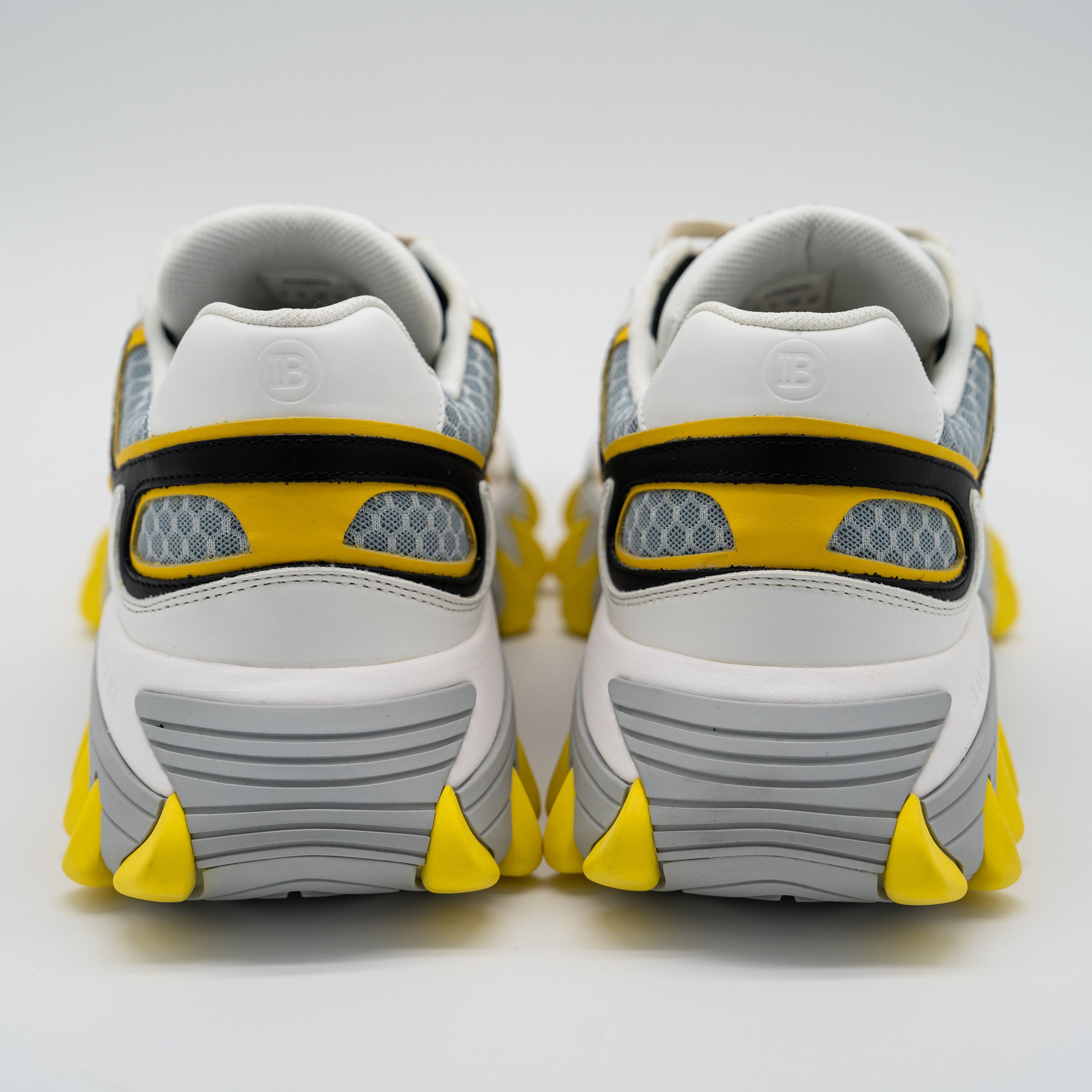 Balmain 46 13 US Balmain B-East White Black Yellow Sneakers Leather Size US 13 / EU 46 - 5 Thumbnail