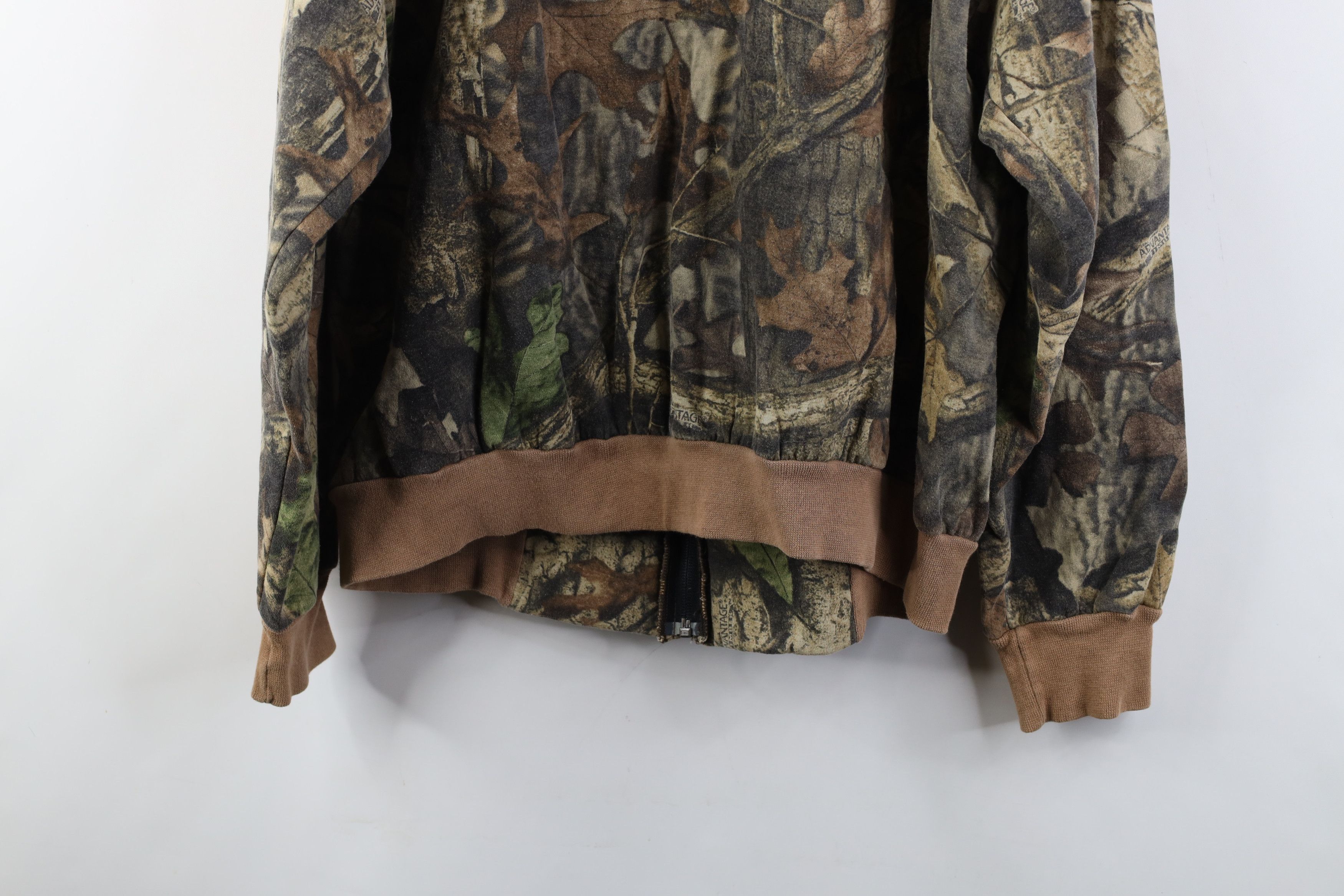 Vintage Vintage 90s Streetwear Fleece Lined Camouflage Hoodie USA Size US XL / EU 56 / 4 - 16 Thumbnail