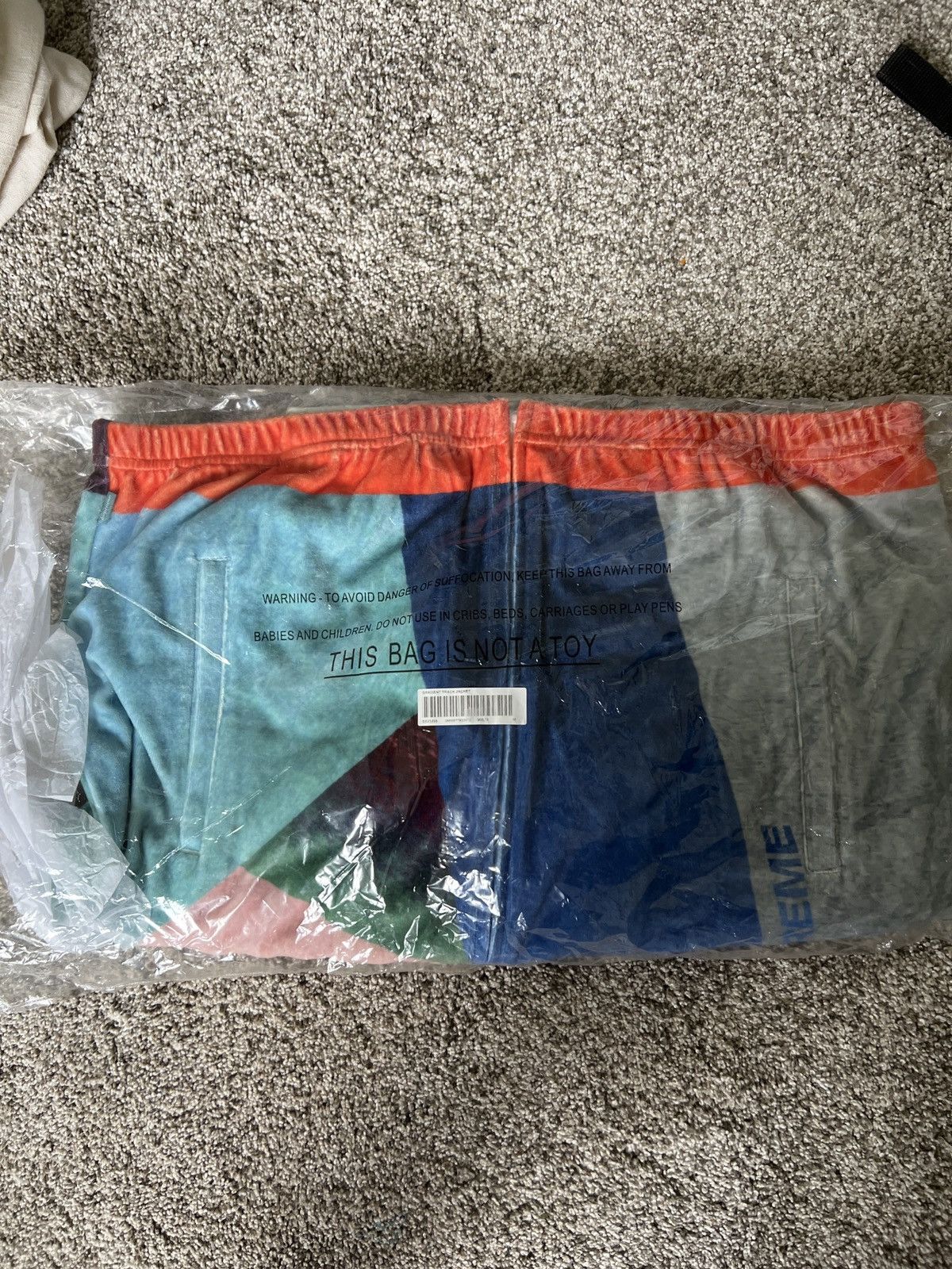 Supreme Supreme Geo Velour Track Jacket Multicolor Medium Size US M / EU 48-50 / 2 - 4 Thumbnail