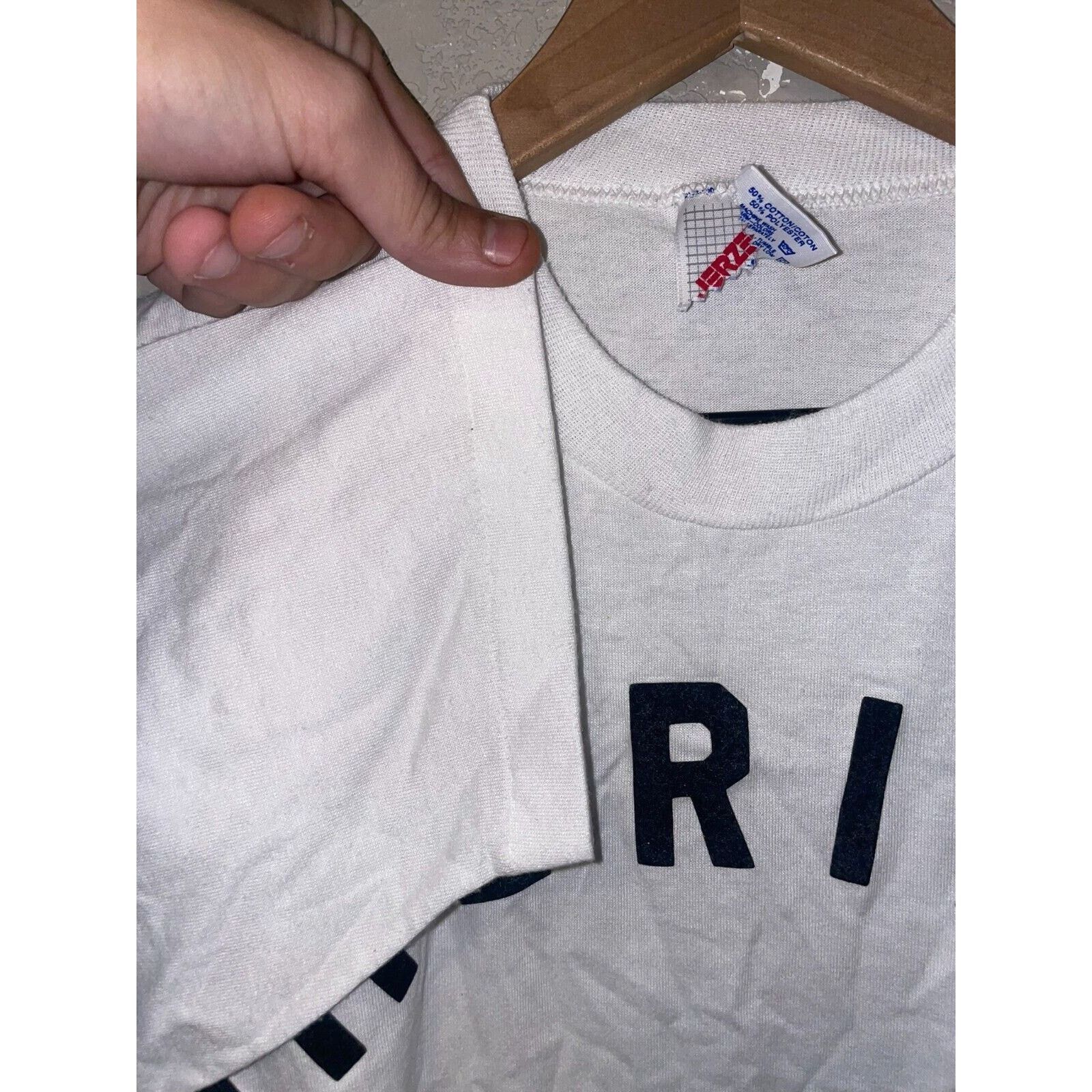 Jerzees Vintage Misprint Sheridan White Local Sport Team Shirt Size US M / EU 48-50 / 2 - 4 Thumbnail