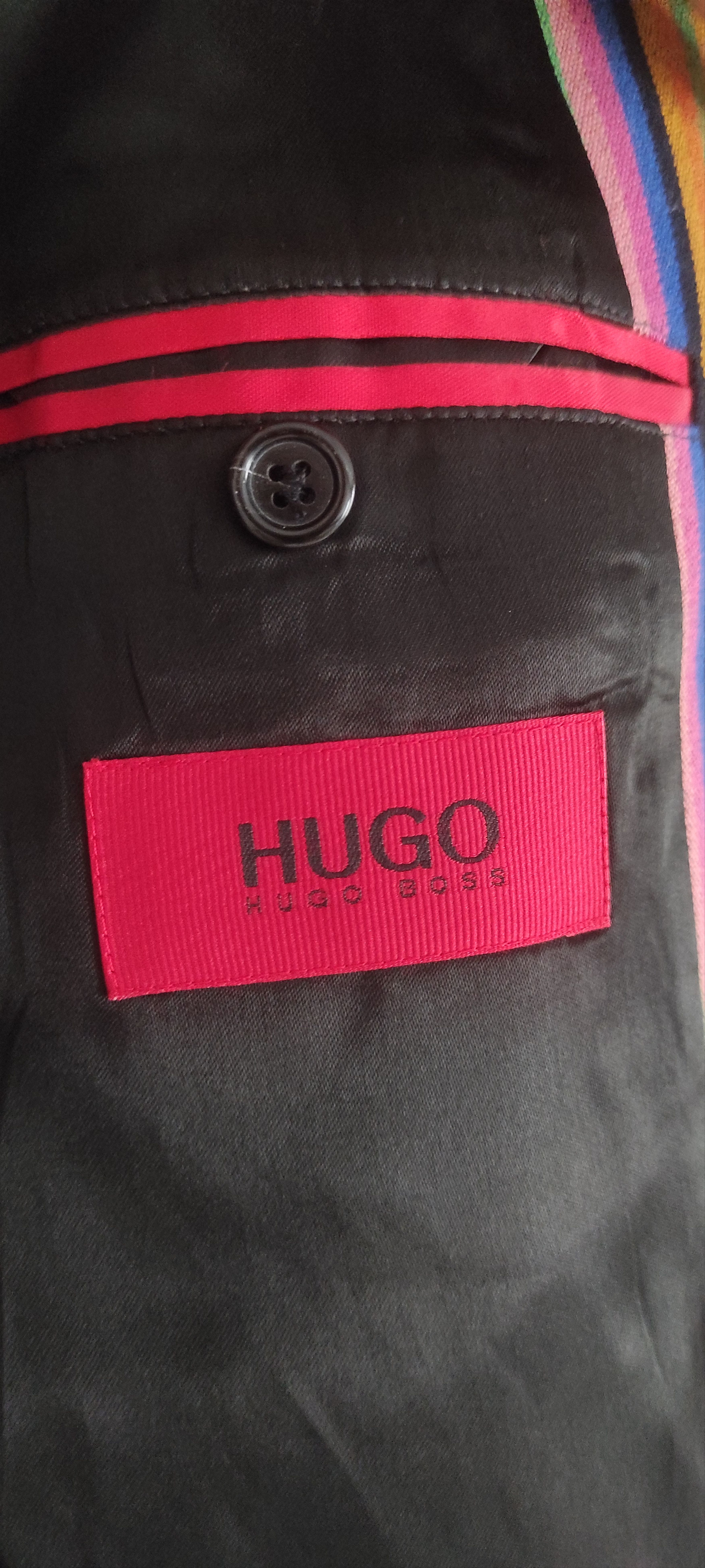Hugo × Hugo Boss Hugo Boss Women Coat Fitted Velvet Multicolor Stripe Italian Size L / US 10 / IT 46 - 7 Thumbnail