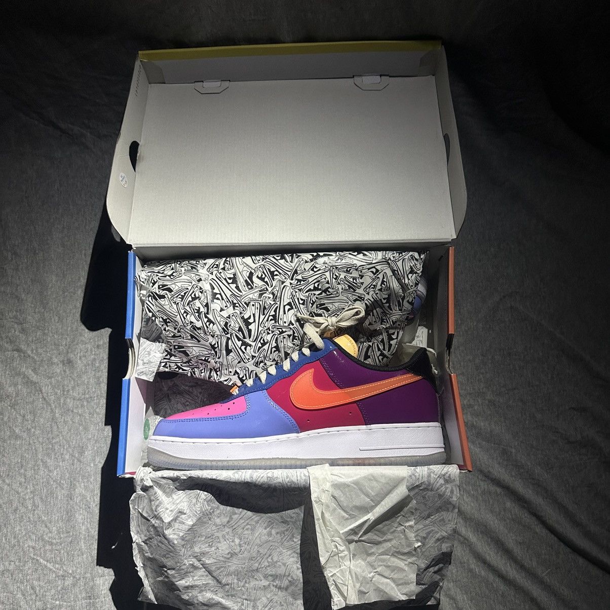 Nike Air Force 1 Low SP Undefeated Multi-Patent Total Orange