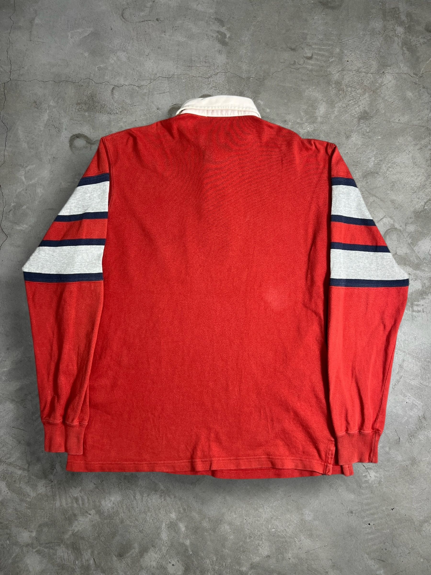 Polo Ralph Lauren Vintage Polo Sport P-67 L/S Rugby Polo Shirt (M) JK653 Size US M / EU 48-50 / 2 - 8 Thumbnail