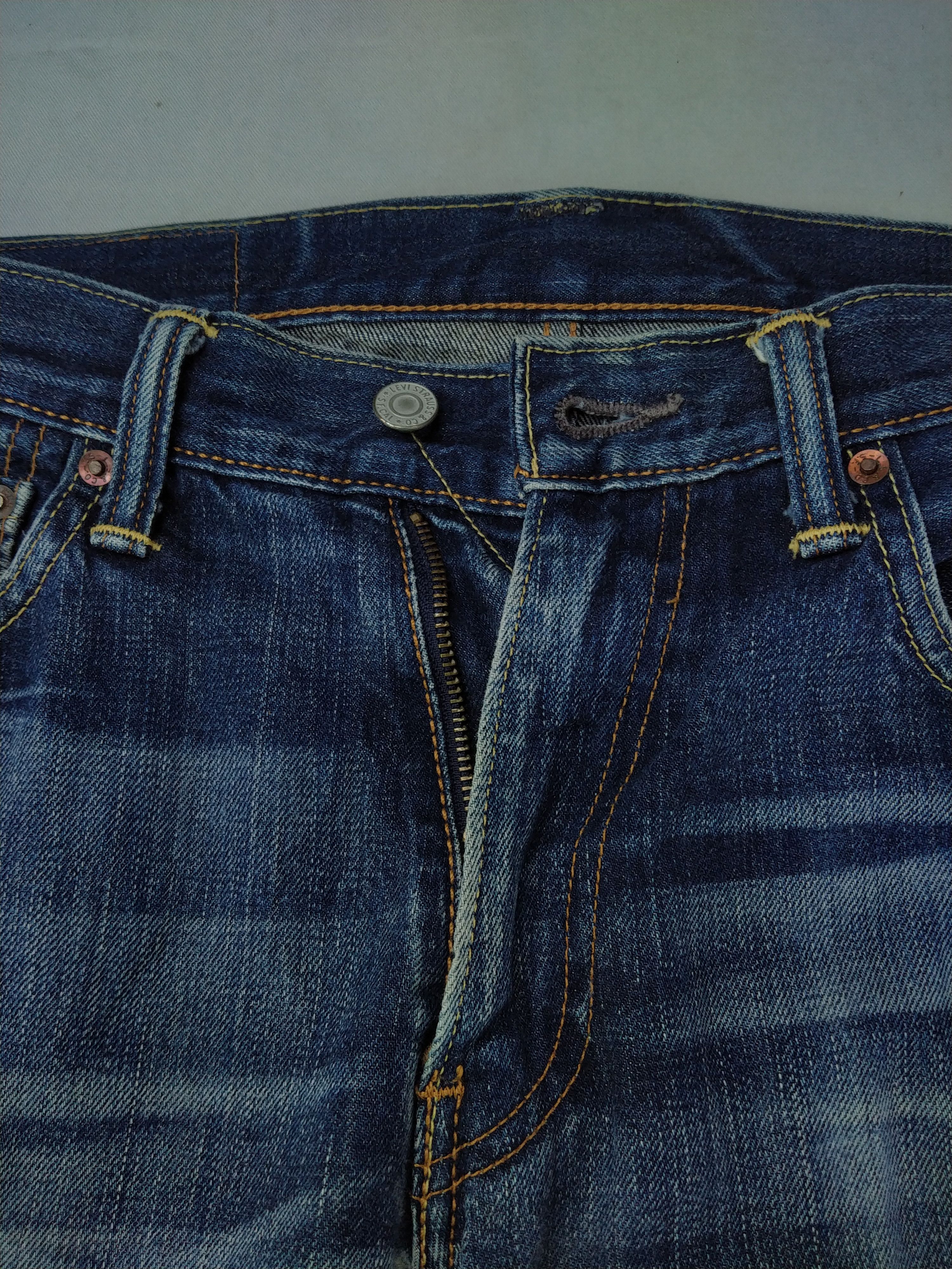 Levi's Dark Blue Levi's 503 Distressed Denim 33x30.5 -JN244 Size US 33 - 16 Thumbnail