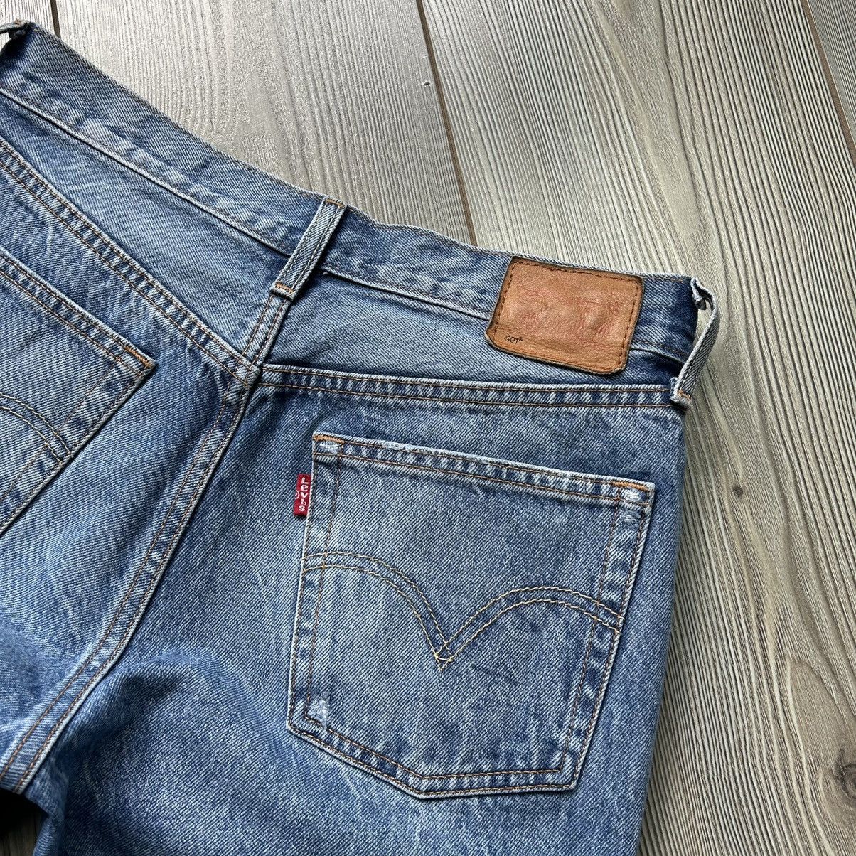 Levi's Levi’s 501 Selvedge Distressed Denim Jeans Size 27" / US 4 / IT 40 - 14 Thumbnail