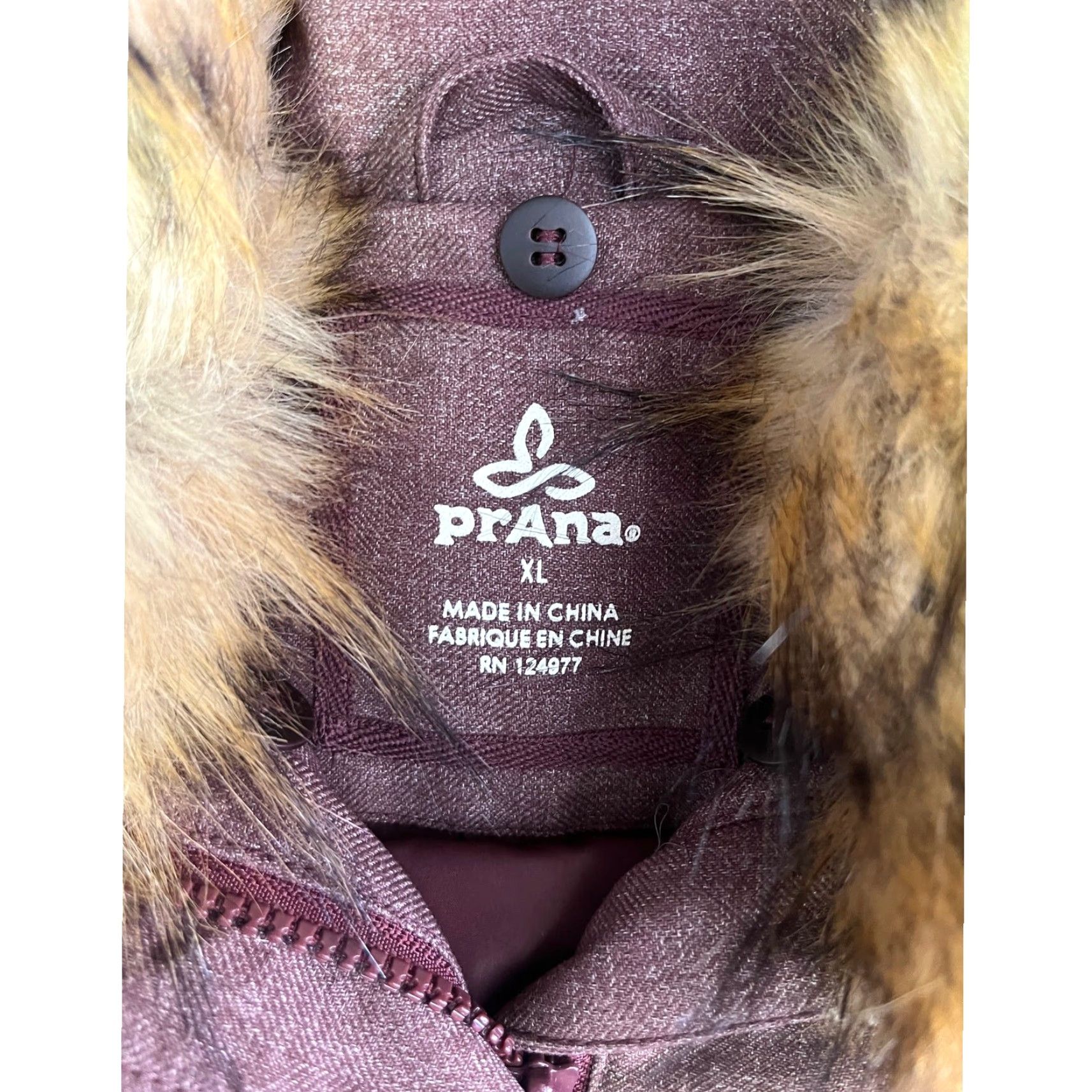 Prana Prana Jasmine Jacket Womens XL Purple Down Faux Fur Collar Winter Full Zip Size XL / US 12-14 / IT 48-50 - 7 Thumbnail