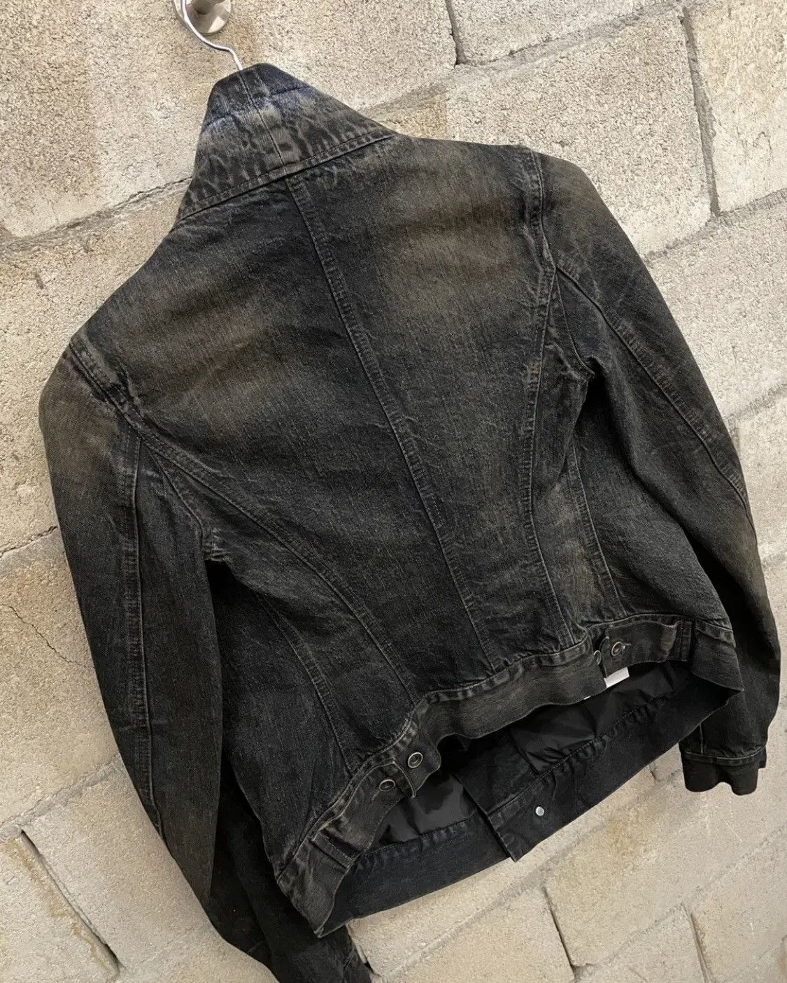 Rick Owens Drkshdw Rick Owens DRKSHDW High Neck Denim Jacket Size US XS / EU 42 / 0 - 5 Thumbnail