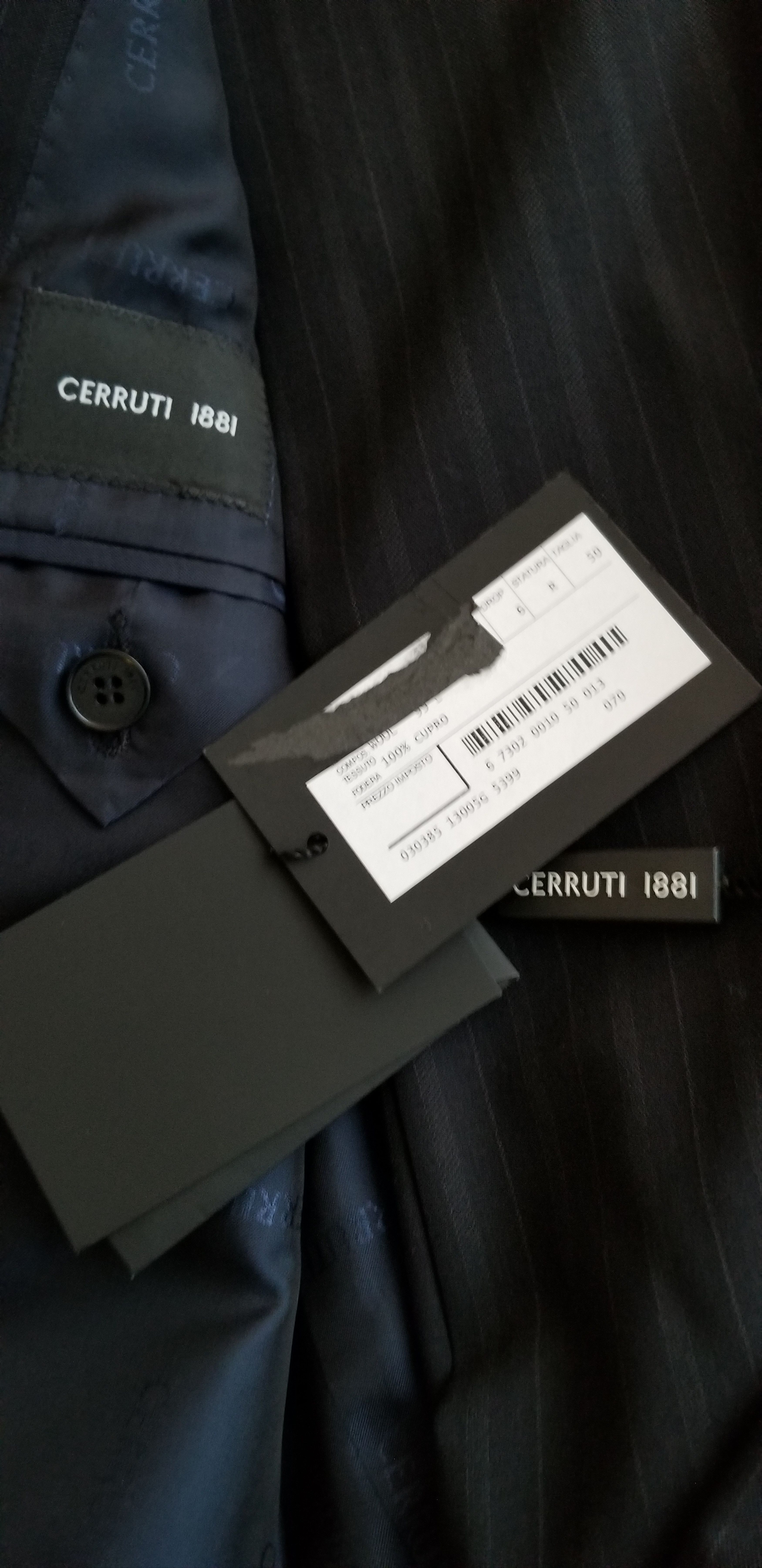 Cerruti 1881 Cerruti 1881 wool suit navy stripe Size 40R - 4 Thumbnail