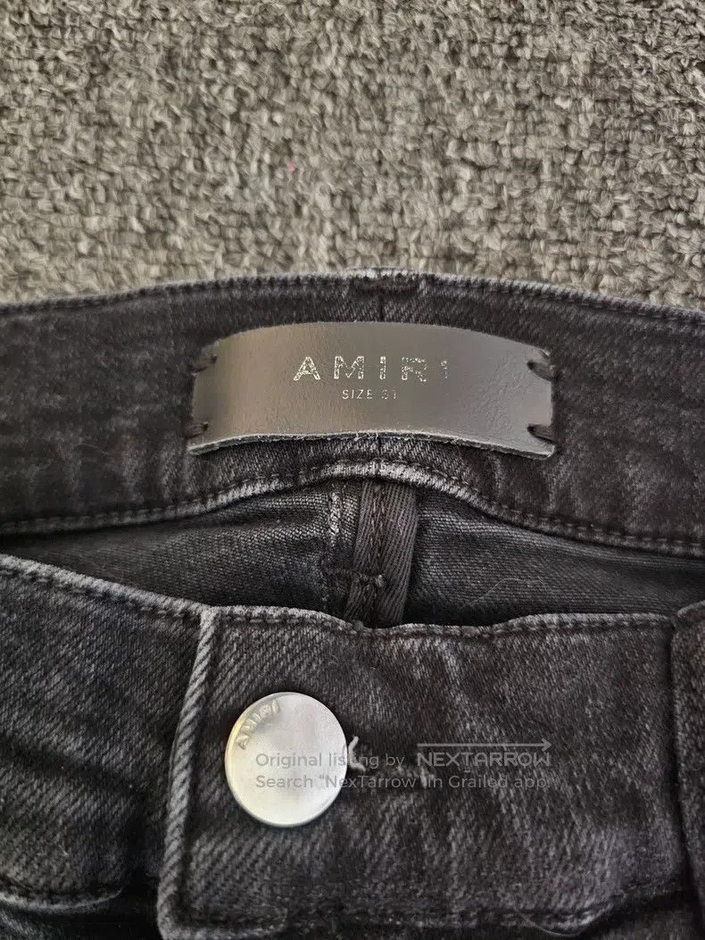 Amiri Amiri Size 31 Grey damaged jeans Size US 31 - 3 Thumbnail