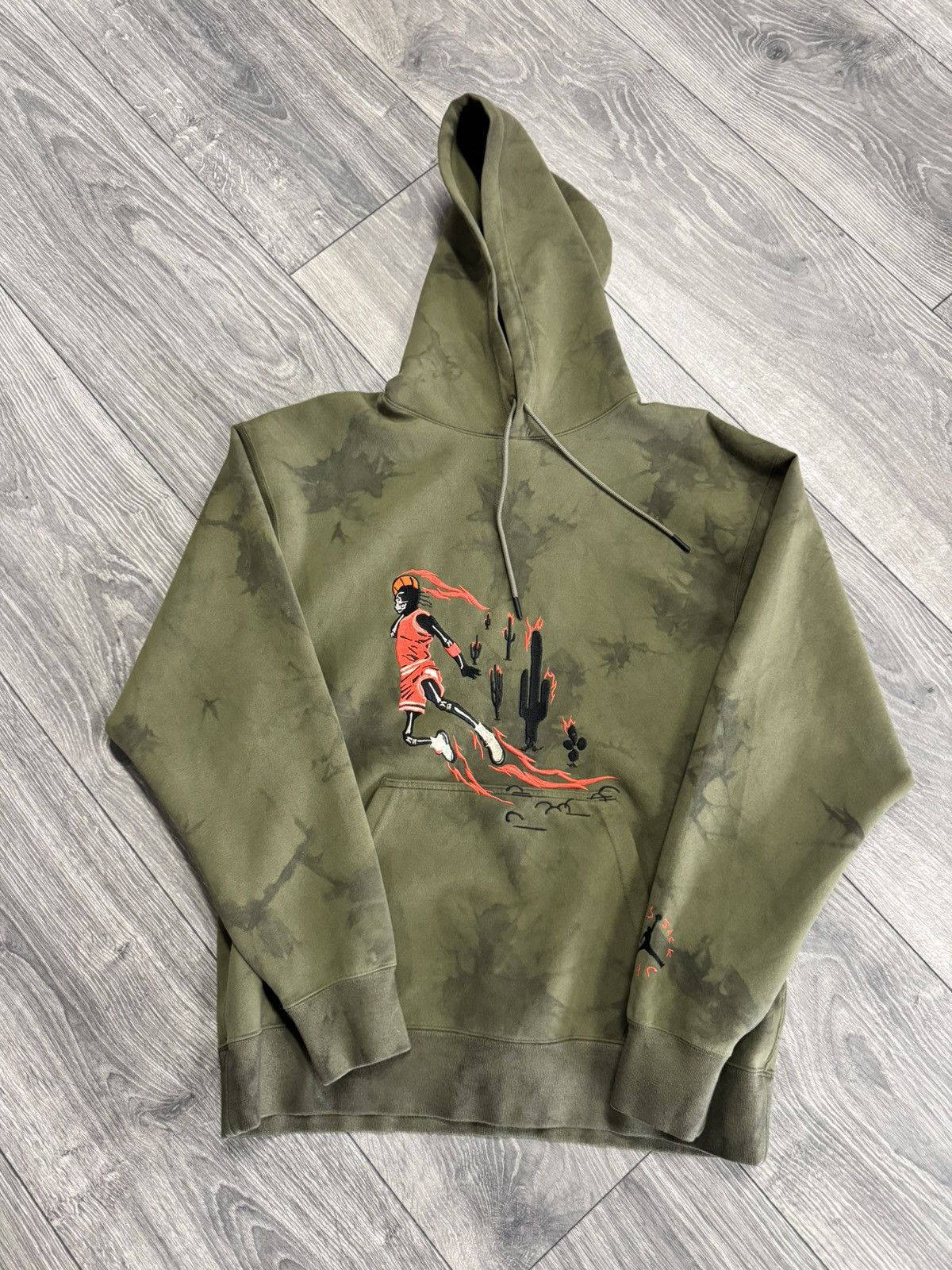 Travis Scott Jordan Washed Suede Hoodie