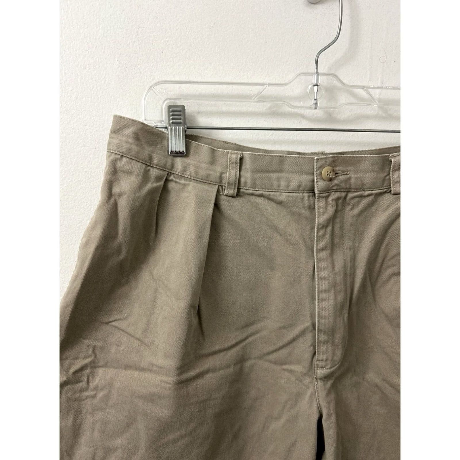 Polo Ralph Lauren VTG Polo Ralph Lauren Tyler Shorts Mens 35 Tan Khaki Chino Pleated YKK Cotton Size US S / EU 44-46 / 1 - 4 Thumbnail