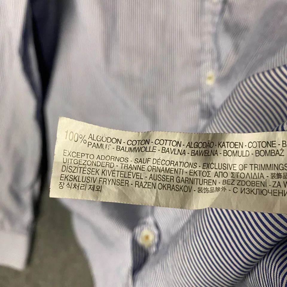 Zara Zara Button Up Shirt Men's Large Long Sleeve Striped L Size US L / EU 52-54 / 3 - 4 Thumbnail