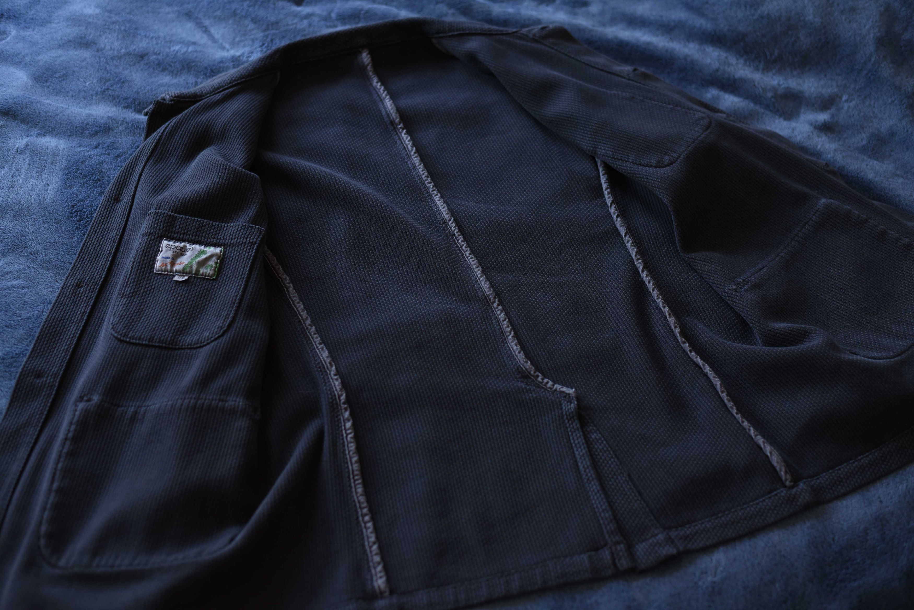 Epaulet Epaulet NYC LA Doyle Chore Coat Jacket - Black Sashiko 38 M Size US M / EU 48-50 / 2 - 8 Thumbnail