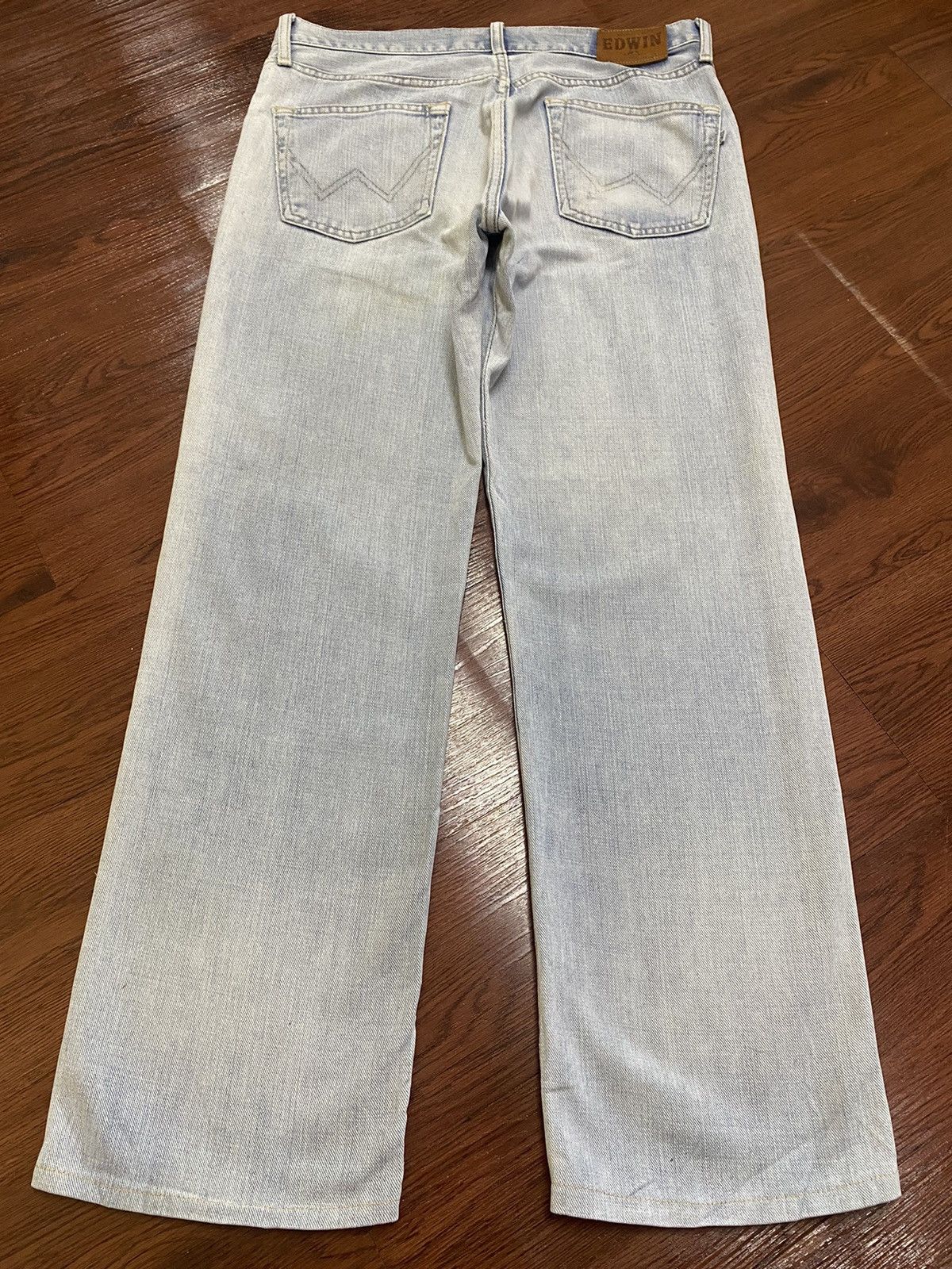 Other Vintage Edwin403 Faded Wash Distressed Loose Jeans Size US 32 / EU 48 - 2 Thumbnail