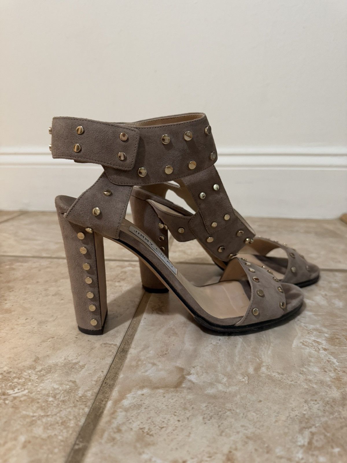 Jimmy Choo suede heeled High Heel Sandals Jimmy choo Size US 9 / IT 39 - 1 Thumbnail