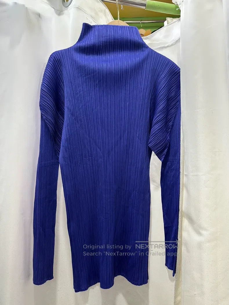 Issey Miyake Issey Miyake Blue - Purple Long Sleeve Size XL / US 12-14 / IT 48-50 - 2 Thumbnail