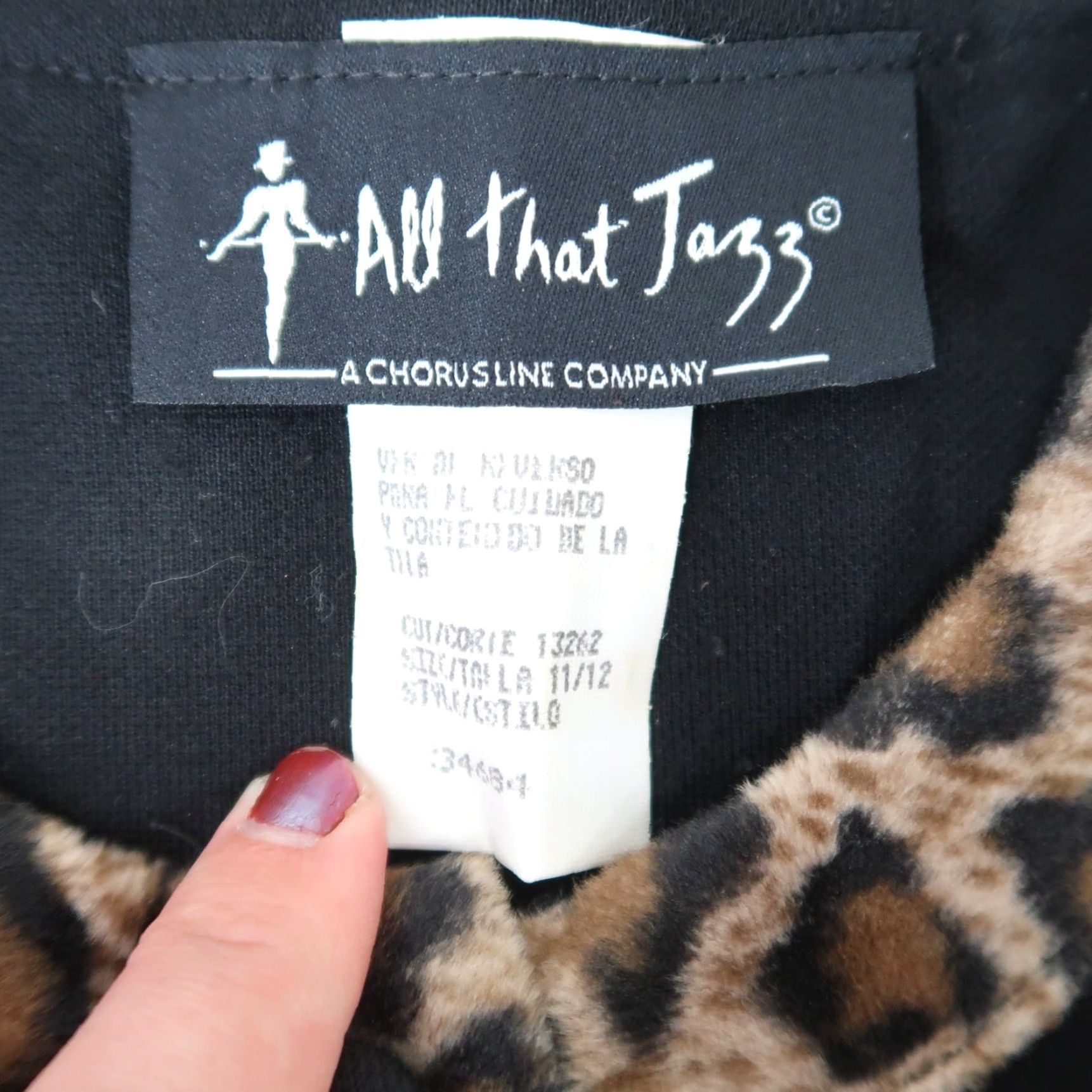 Vintage VINTAGE All That Jazz Jacket Black Knit Leopard Faux Fur Trim 90s 12 Women's Short Sleeve Button Casual Workwear 90s Print Size XL / US 12-14 / IT 48-50 - 5 Thumbnail