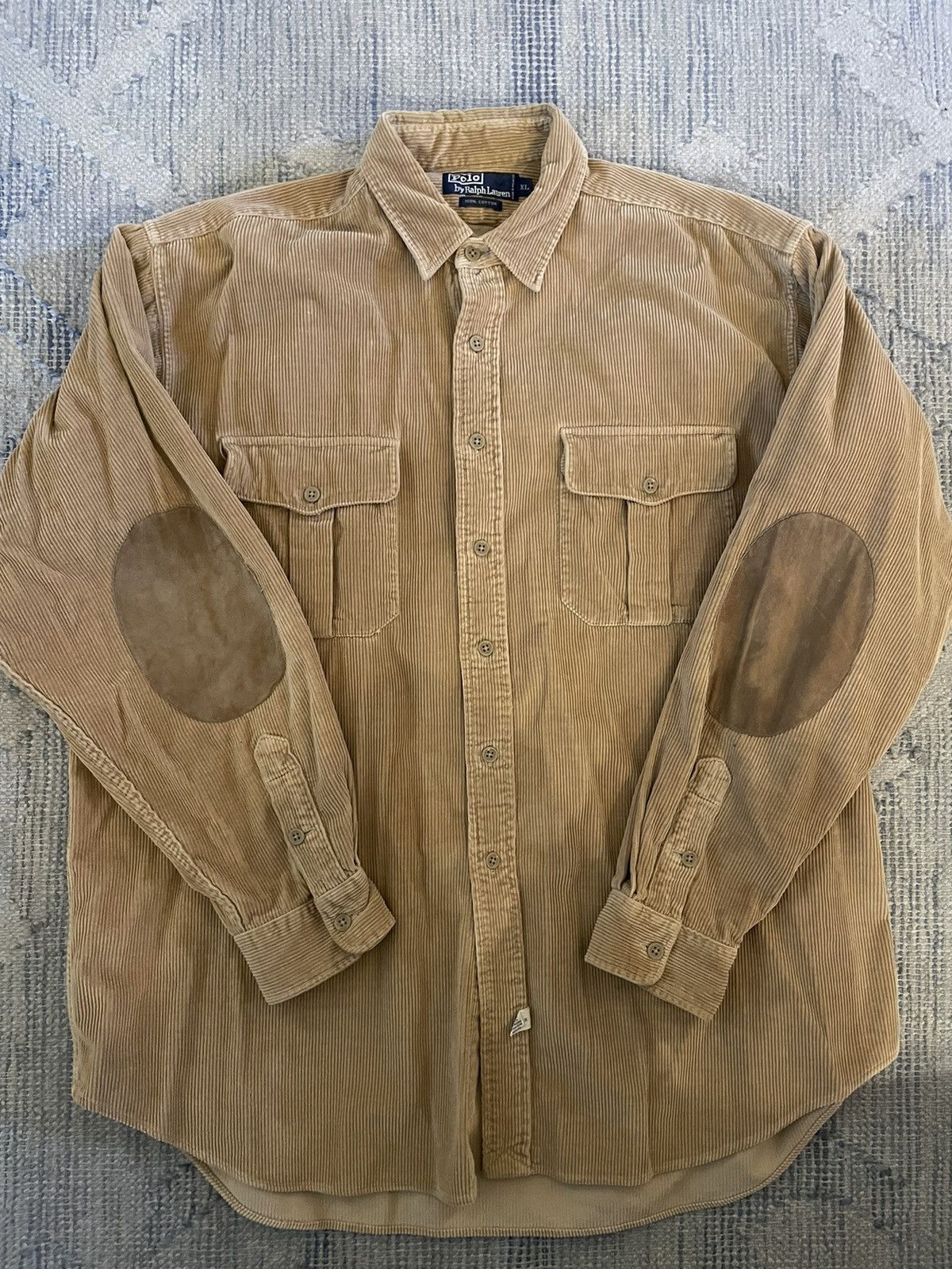 Polo Ralph Lauren × Vintage Vintage Substantial Corduroy Shirt Size US XL / EU 56 / 4 - 2 Thumbnail