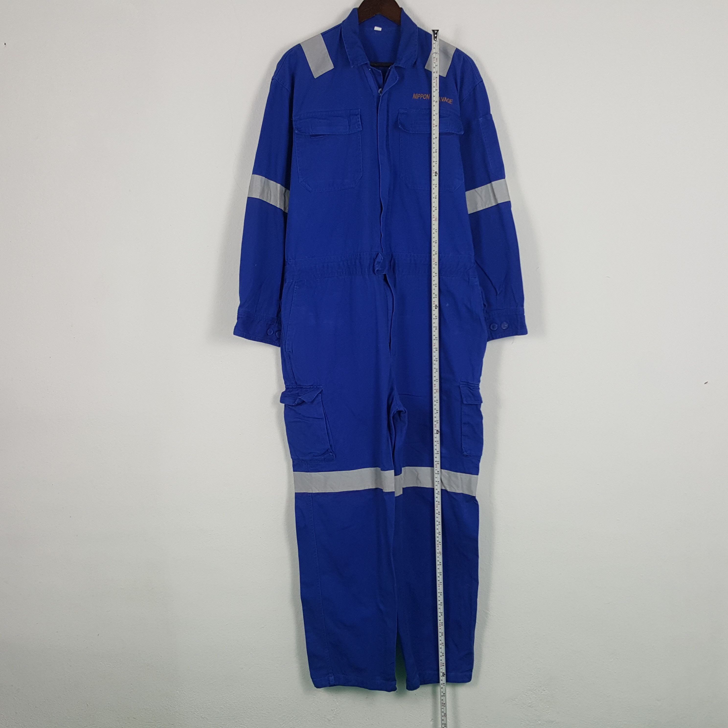 Japanese Brand × Vintage Vintage Nippon Salvage Coverall Jumpsuit Jacket Size US L / EU 52-54 / 3 - 8 Thumbnail