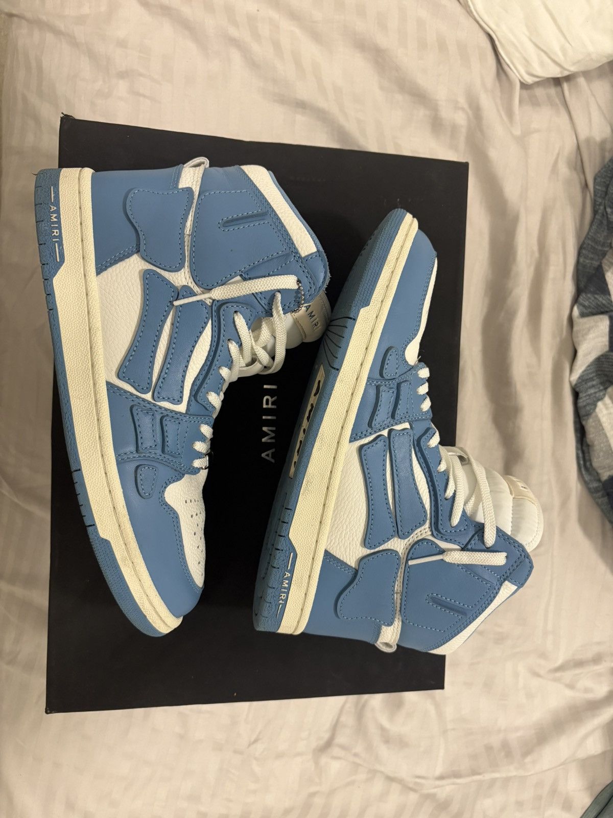 Amiri Amiri skelt high top powder blue/ white Size US 8 / EU 41 - 2 Thumbnail