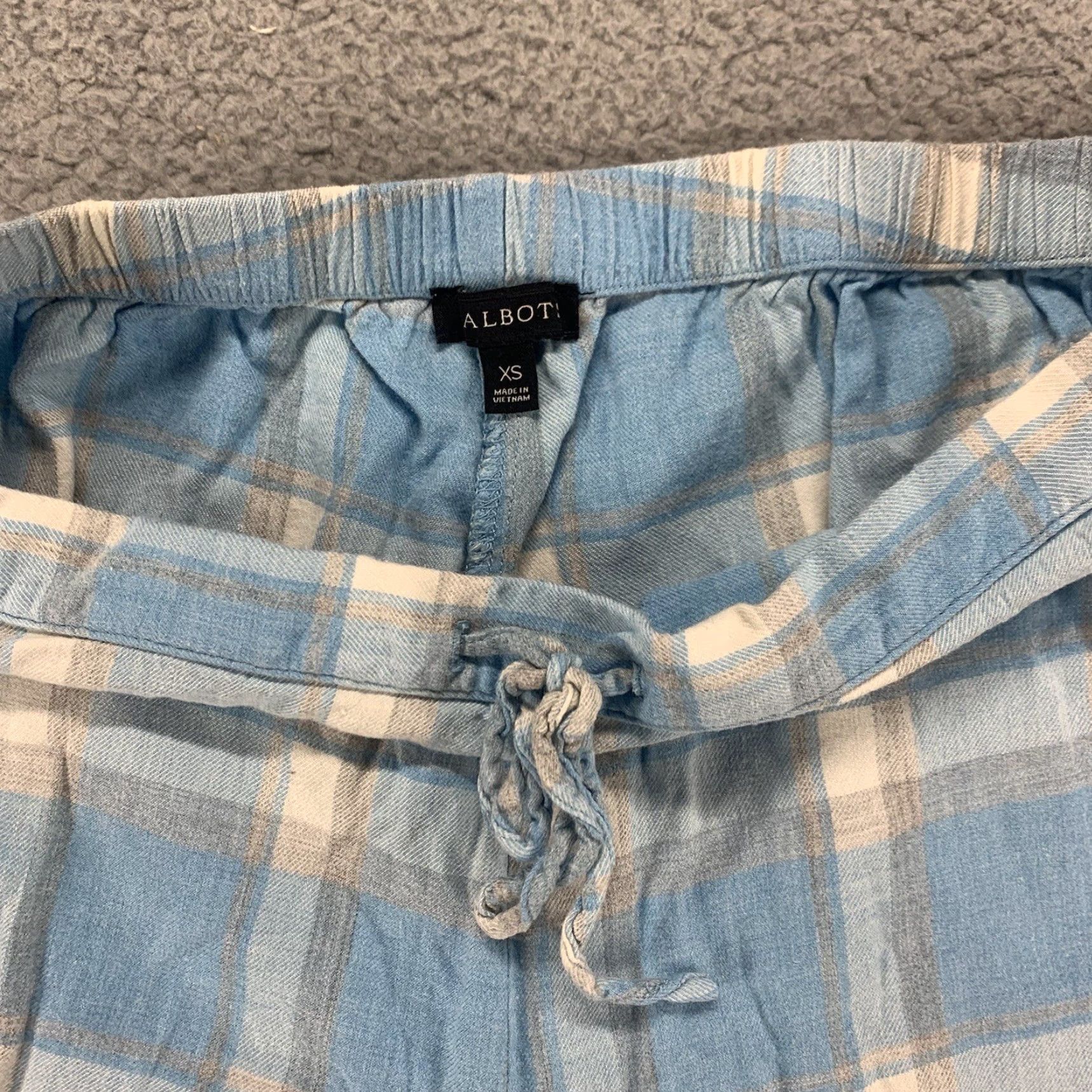 Talbots Talbots Pants Womens XS Blue White Lounge Pajama Pull On Drawstring 28x27 Size 26" / US 2 / IT 38 - 6 Thumbnail