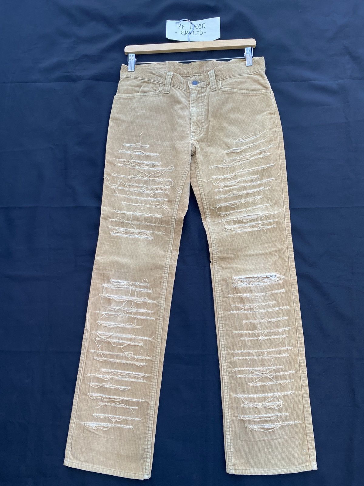 Hysteric Glamour Rare Vintage Hysteric Glamour distressed corduroy pant Size US 31 - 3 Thumbnail