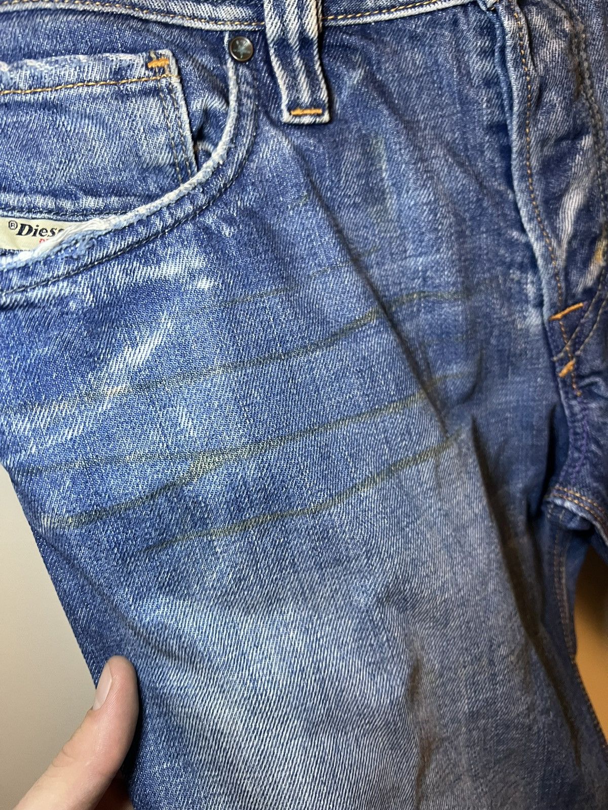 Diesel Vintage Diesel made in Italy distressed flared jeans Size US 29 - 8 Thumbnail