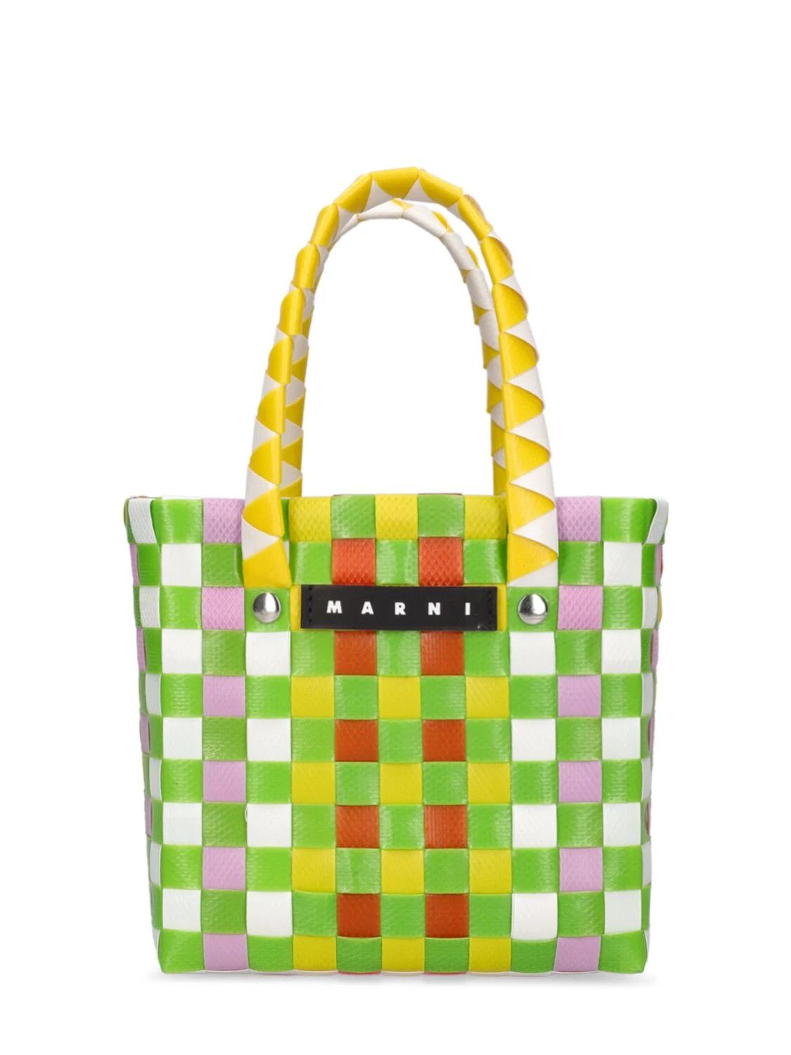 Marni o1f1d3z0725 Size: OS / Woven Micro Basket Bag in Multicolor Size ONE SIZE - 1 Thumbnail