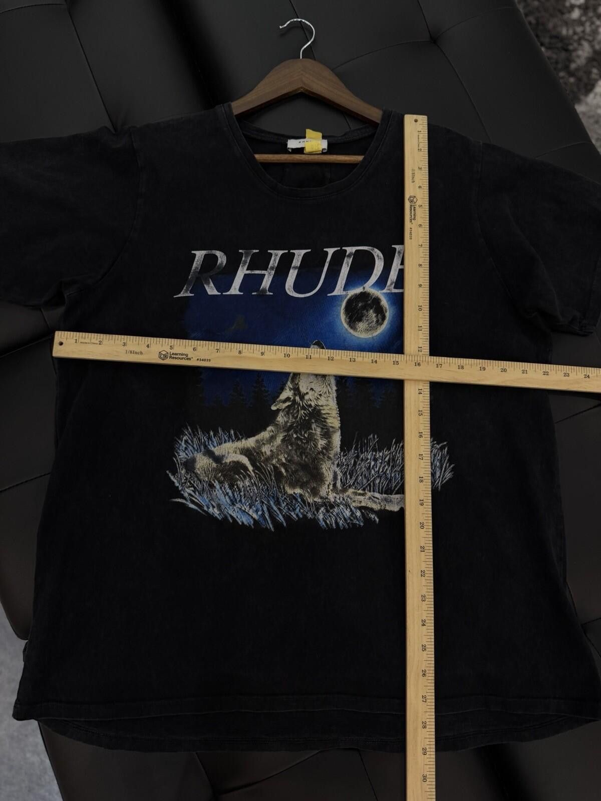 Rhude Rhude Tee Shirt Blue Wolf Logo 100% Authentic Size (Medium) Size US M / EU 48-50 / 2 - 6 Thumbnail