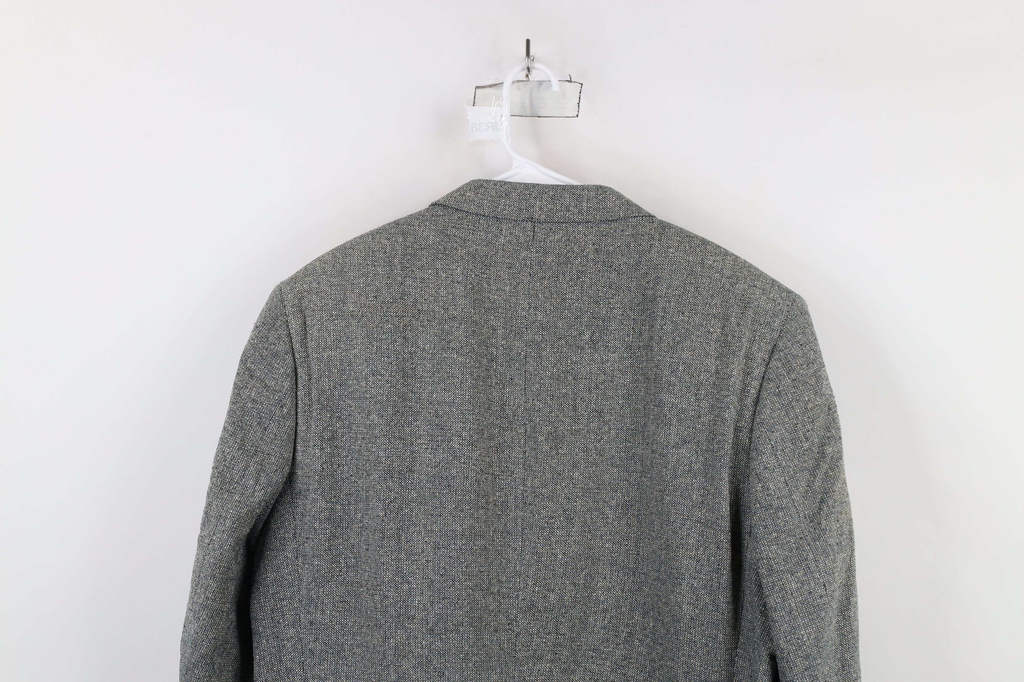 Vintage Vintage 90s Streetwear Silk Tweed Blazer Suit Coat Jacket Size US XL / EU 56 / 4 - 16 Thumbnail