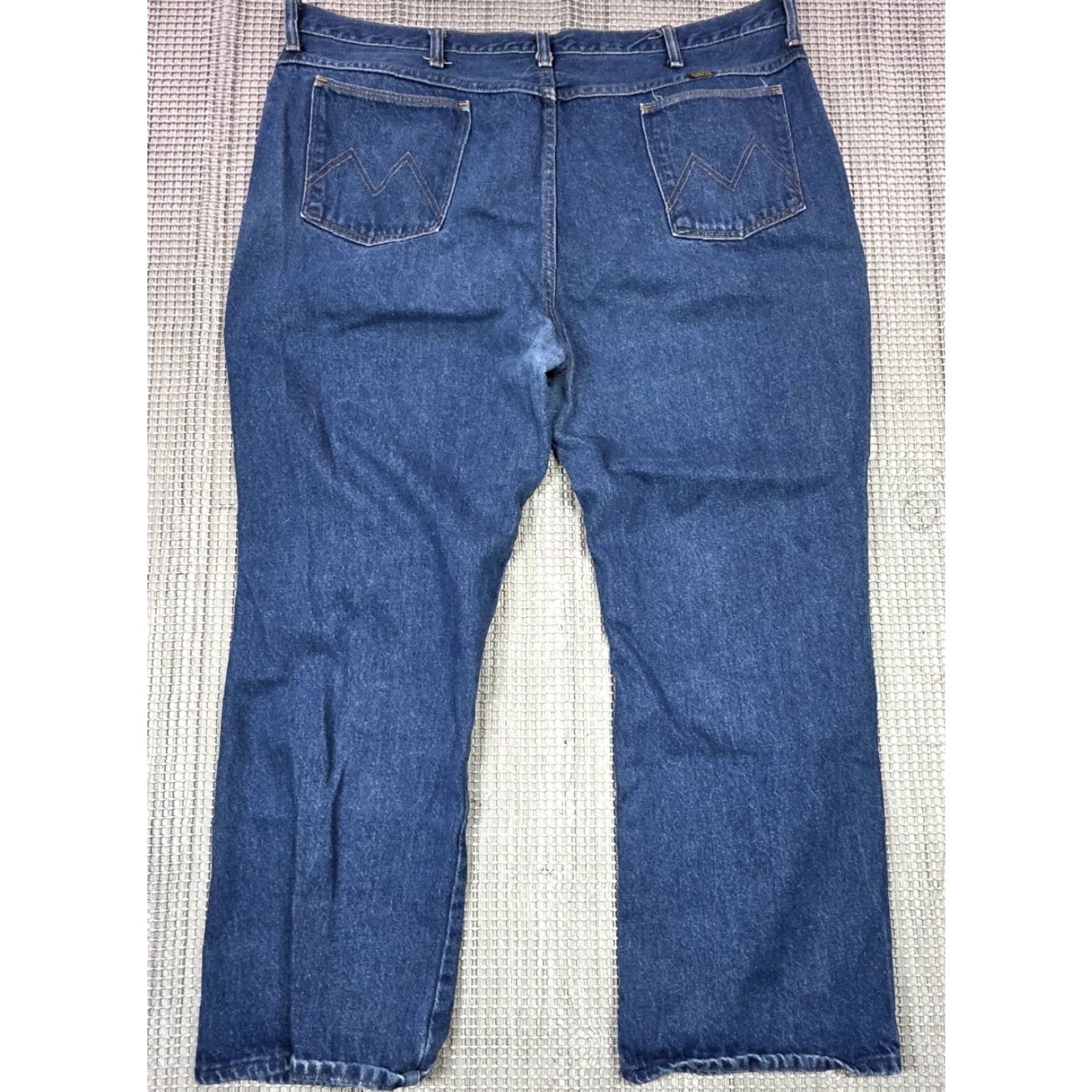 Denime Vtg 80s Maverick Blue Denim Jeans Mens 44x30 USA Made Dark Wash 5-Pocket Design Regular Straight Jeans Mens Size US 44 / EU 60 - 4 Thumbnail