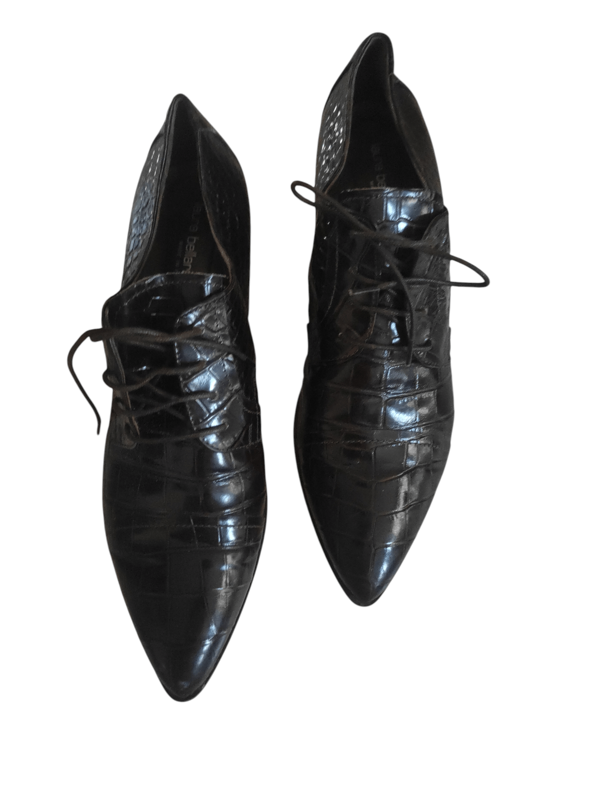 Laura Bellariva Crocodile Print Women's lace-up Shoes