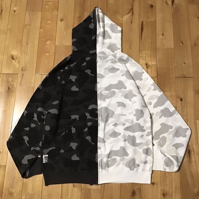 Bape × Nigo BAPE Black camo White camo separate full zip hoodie NIGO APE Size US M / EU 48-50 / 2 - 3 Thumbnail