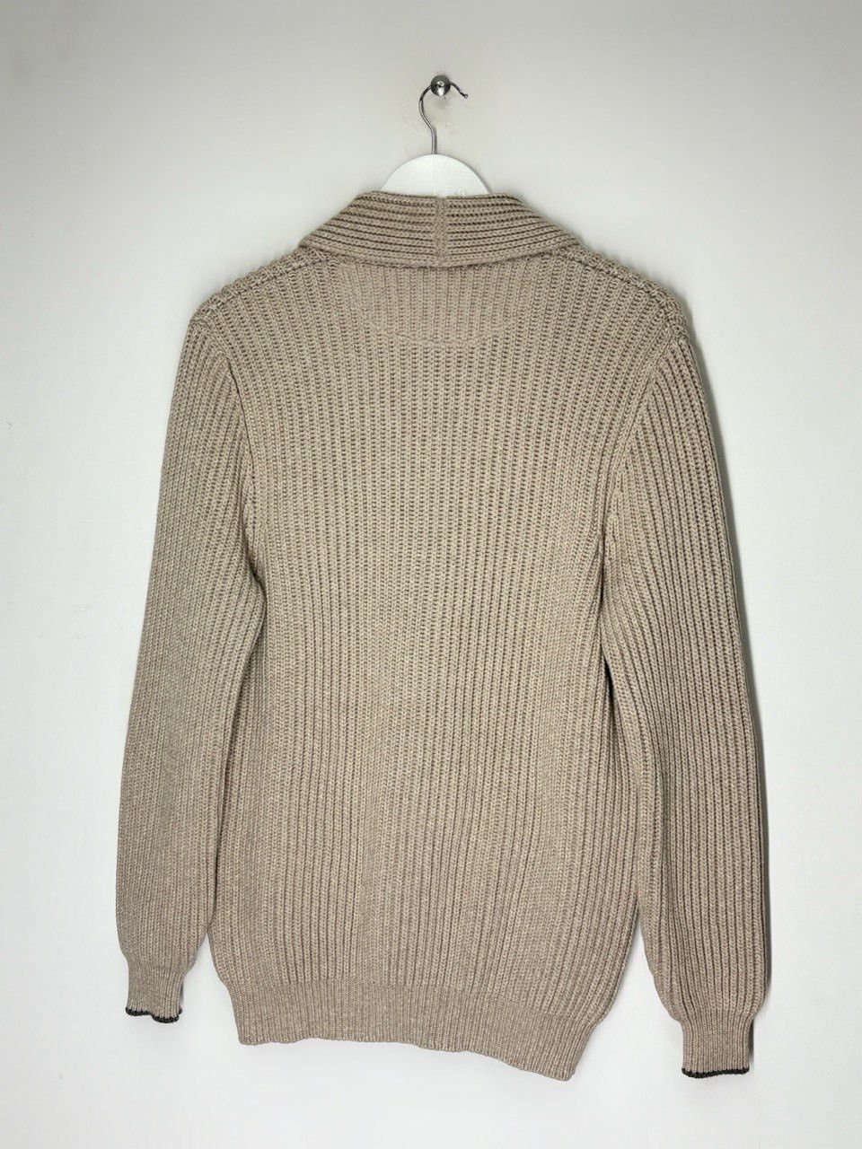 Brunello Cucinelli Brunello Cucinelli Shawl Collar Cardigan Cotton Knit Sweater Size US L / EU 52-54 / 3 - 2 Thumbnail