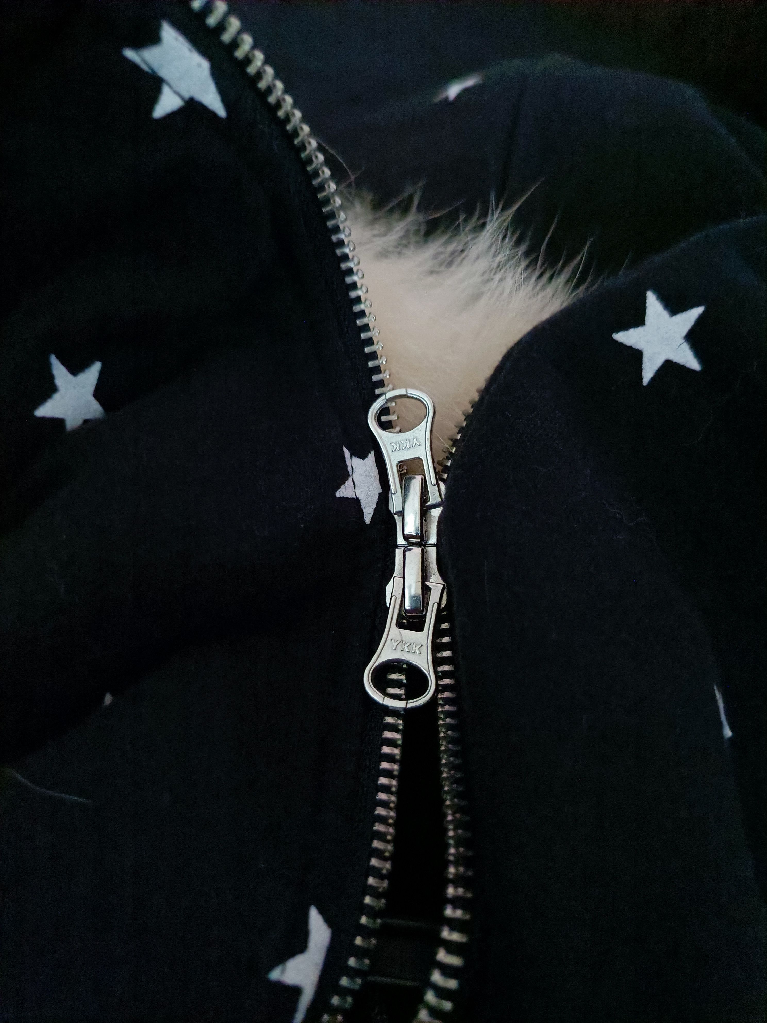 Skullcandy Y2K Full Star Zipper Fur Hoodie LGB style Size US L / EU 52-54 / 3 - 5 Thumbnail