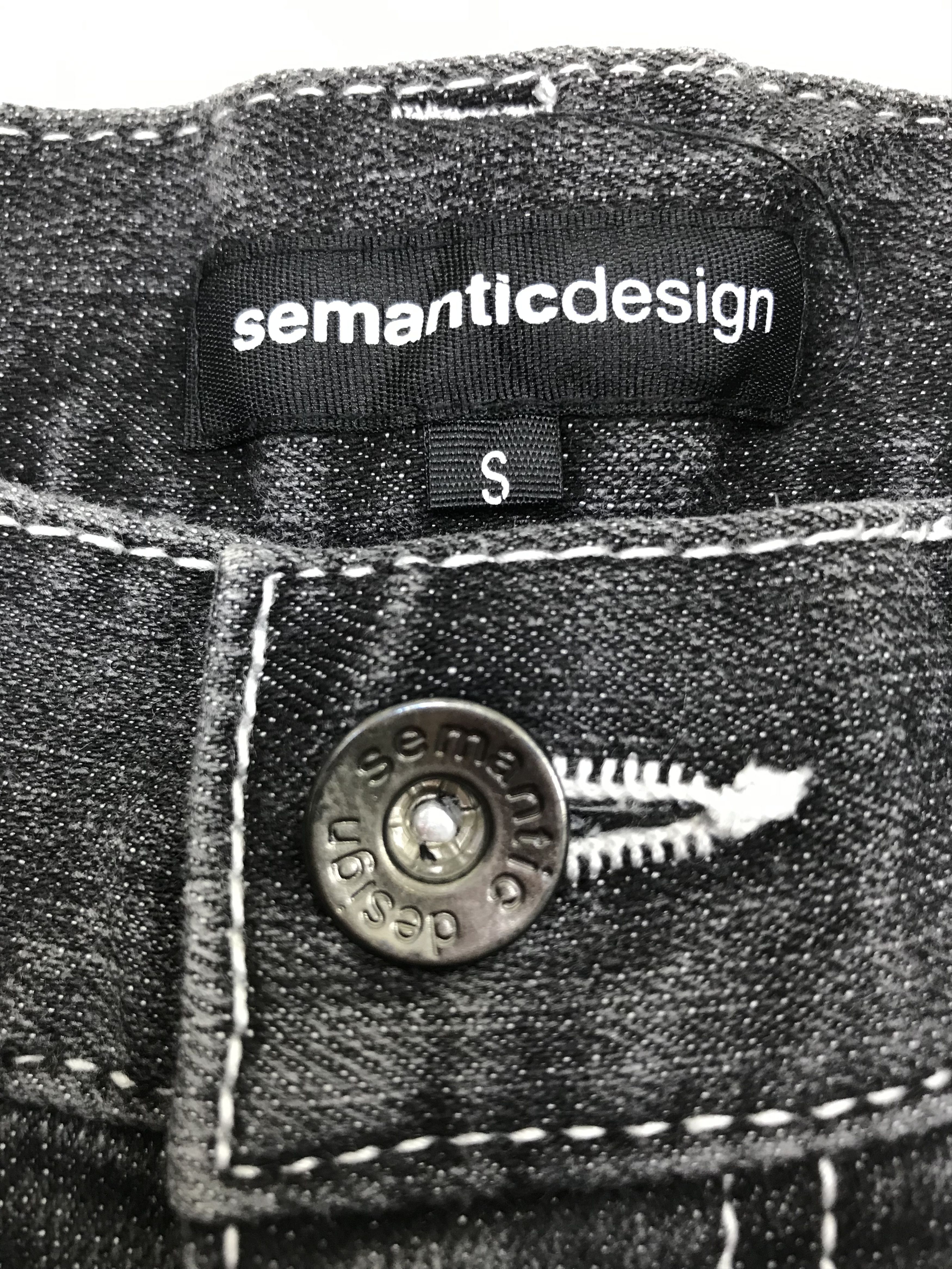 semanticdesign Semantic Design J Leg Bleach Black Jeans Size US 30 / EU 46 - 12 Thumbnail