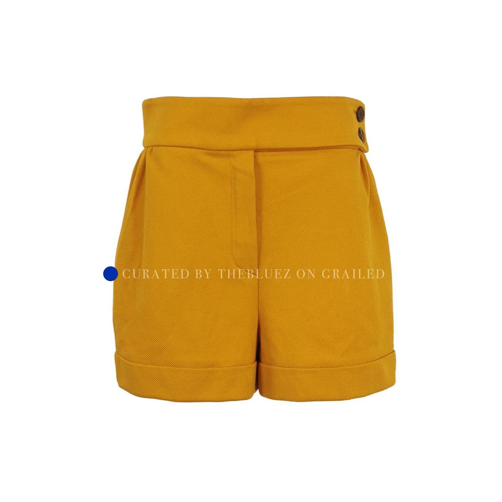 Louis Vuitton Stylish Yellow Cotton Shorts, Size 34 Size US 34 / EU 50 - 1 Thumbnail