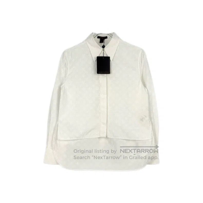Louis Vuitton Louis Vuitton White dark stripe full logo front short back Size XS / US 0-2 / IT 36-38 - 1 Thumbnail